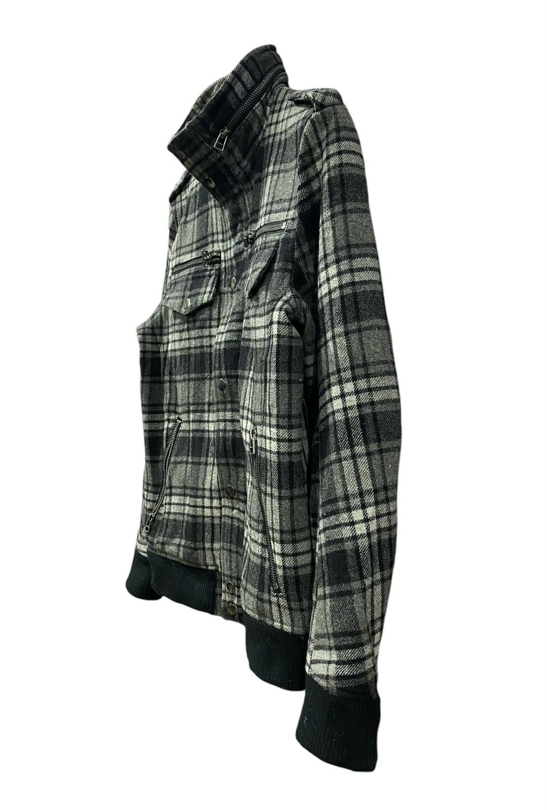 semanticdesign Rare SEMANTIC DESIGN Wool Checkered Zipper Jacket (M) Size US M / EU 48-50 / 2 - 9 Thumbnail