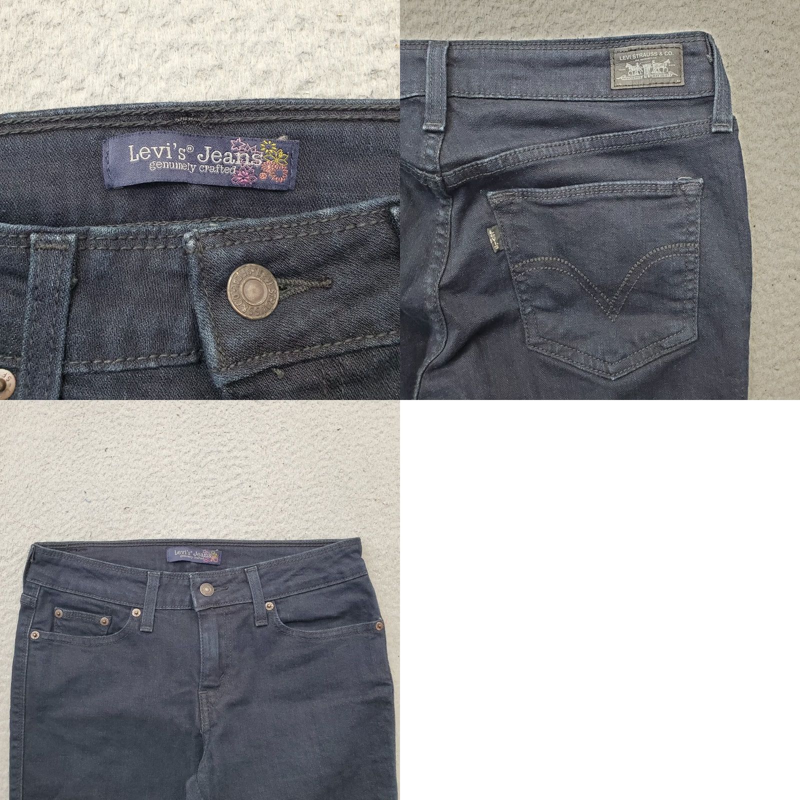 Levi's Levi's Womens 9 Blue Denim Dark Wash 5-Pocket Bermuda Shorts Size 30" / US 8 / IT 44 - 8 Thumbnail
