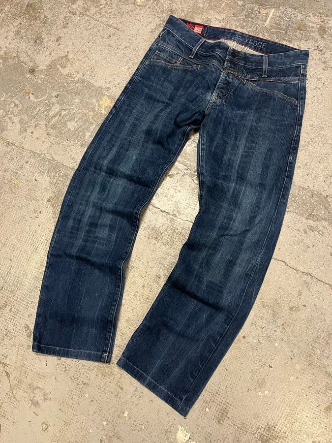 Designer × Marithe + Francois Girbaud × Vintage 2000s Marithé + François Girbaud Navy Brut Denim Jeans Size US 31 - 5 Thumbnail