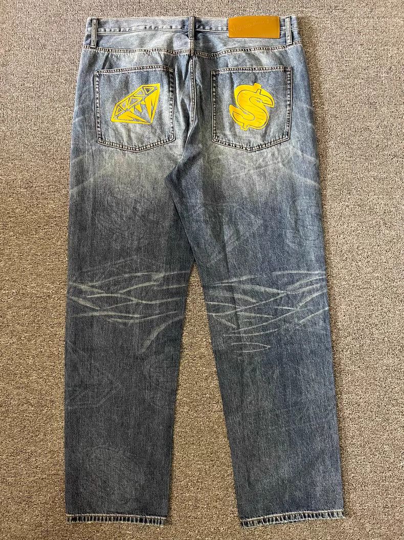 Billionaire Boys Club Billionaire Boys Club Subtle Diamond Dollar Denim Jeans.Q 7 Size US 36 / EU 52 - 2 Thumbnail