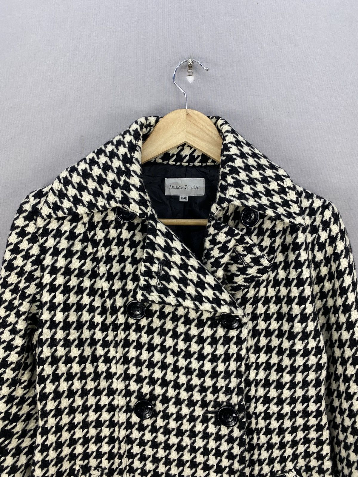 Japanese Brand Houndstooth Double Collar Coat Jacket by Palace Garden Size S / US 4 / IT 40 - 7 Thumbnail