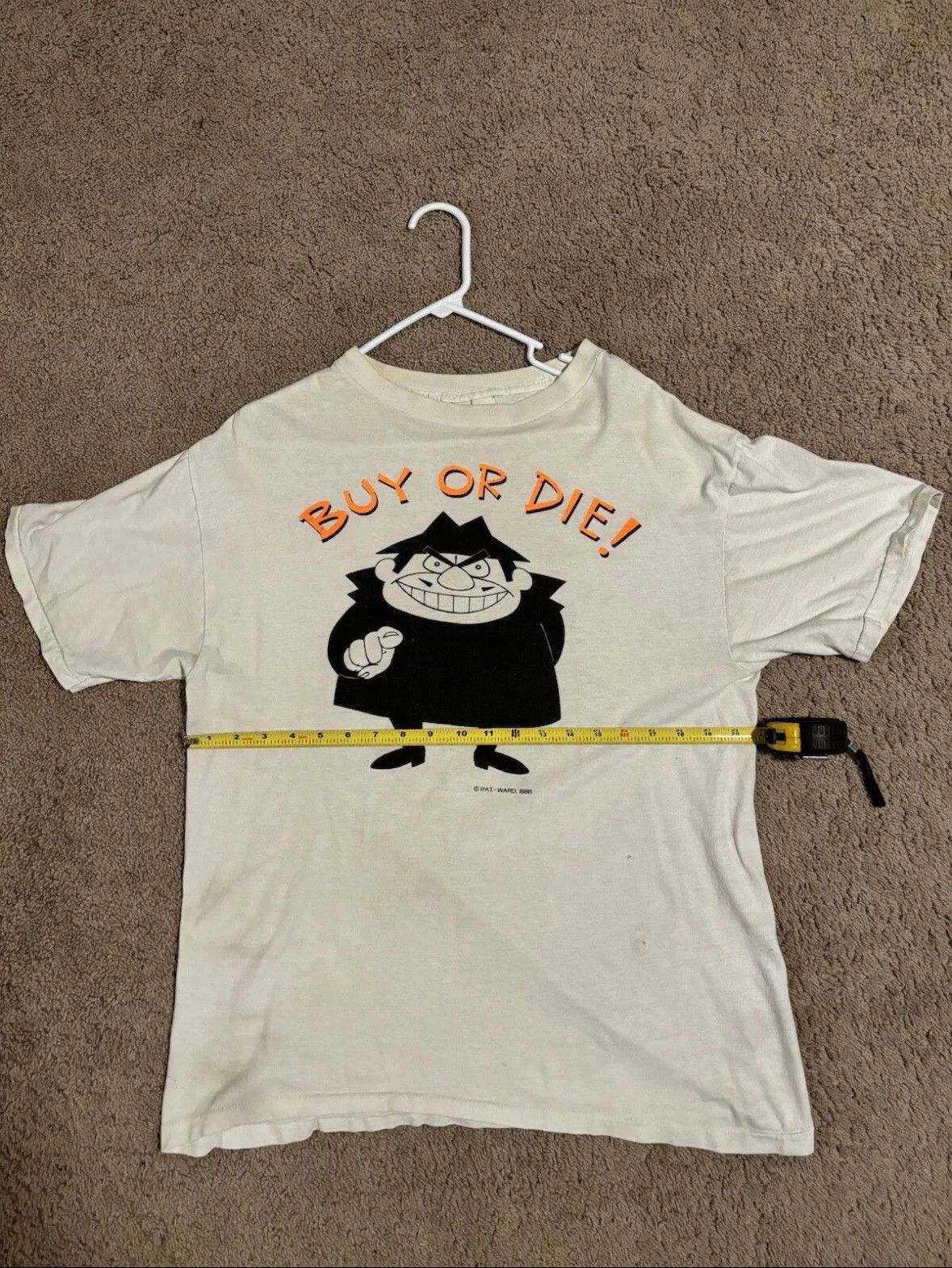 Vintage P.A.T. Ward 1986 Single Stitch T-shirt - RARE - Boris Badnov Size US L / EU 52-54 / 3 - 8 Thumbnail