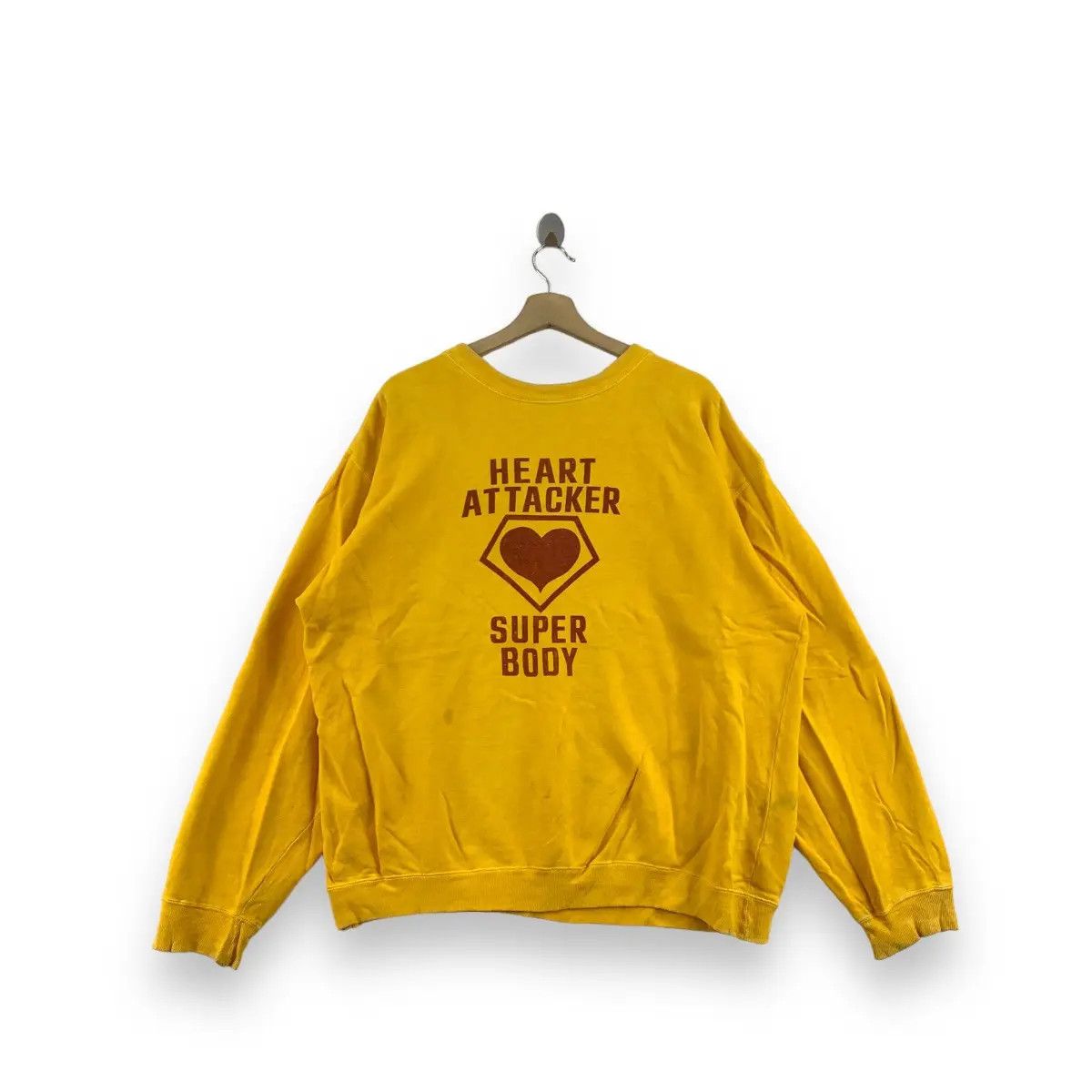 Vintage Vintage YOLORS HEART ATTACKER Super Lover Sweatshirt Size XXL / US 16-18 / IT 52-54 - 1 Thumbnail