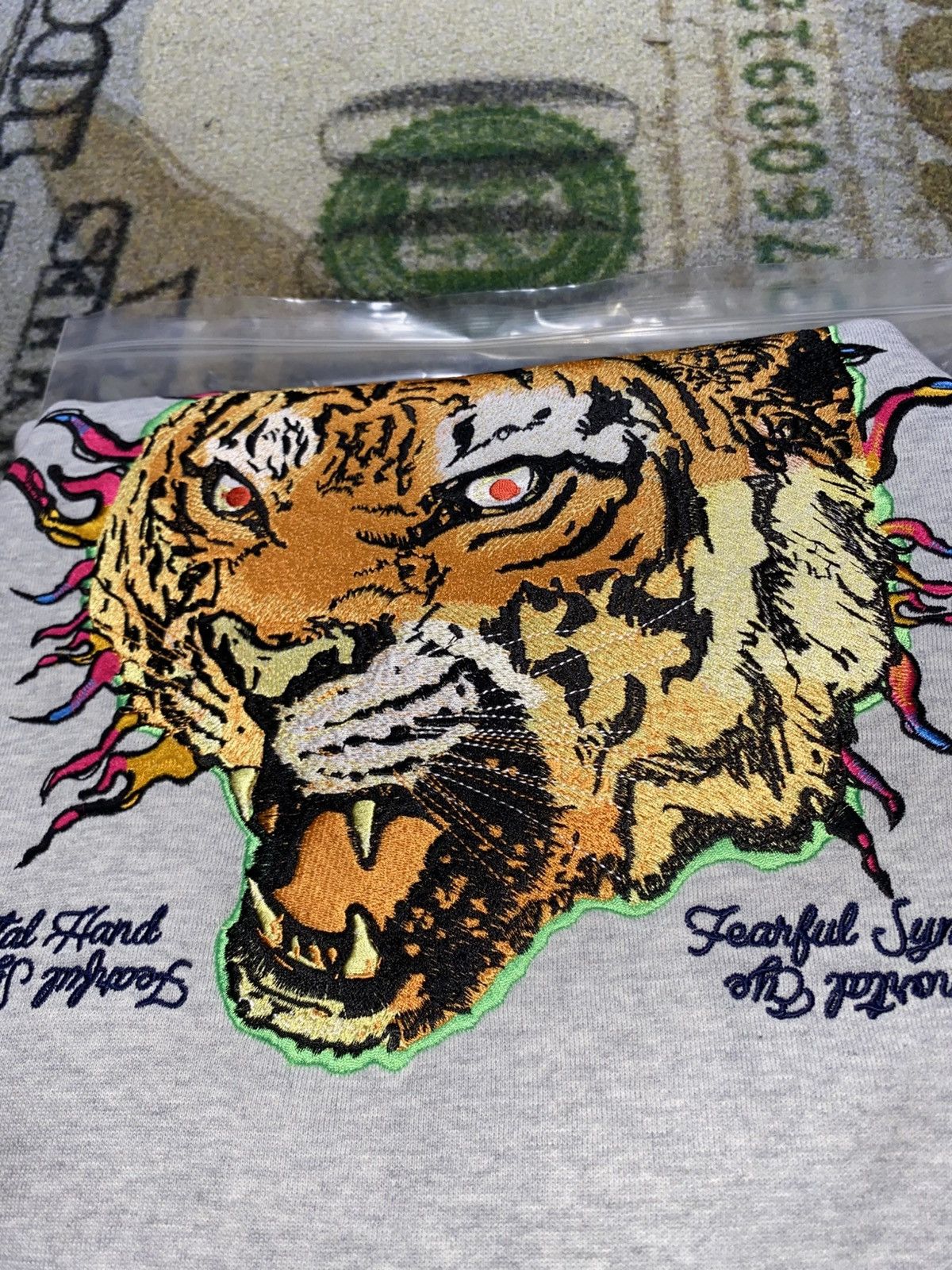 Palace Palace Tora Tora Crewneck Grey Marl Size US L / EU 52-54 / 3 - 3 Thumbnail