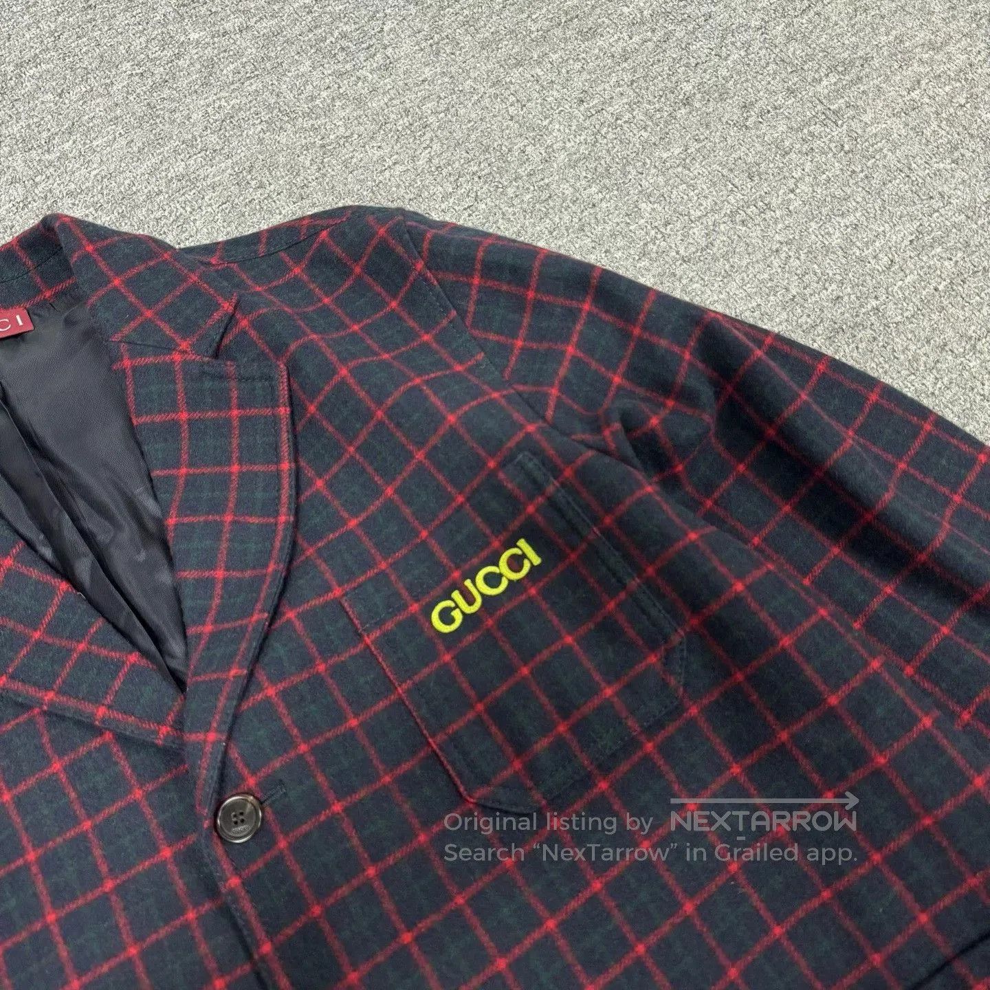 Gucci Gucci Plaid Logo Wool Blazer. Size US M / EU 48-50 / 2 - 3 Thumbnail