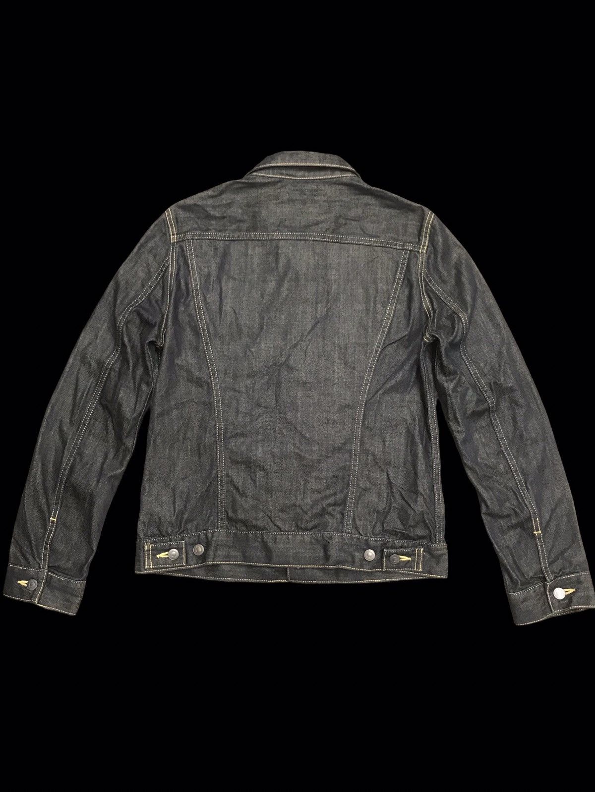 Japanese Brand 💥ARCHIVAL💥EDIFICE MUDWASH DENIM TRUCKER F201 Size US XS / EU 42 / 0 - 3 Thumbnail