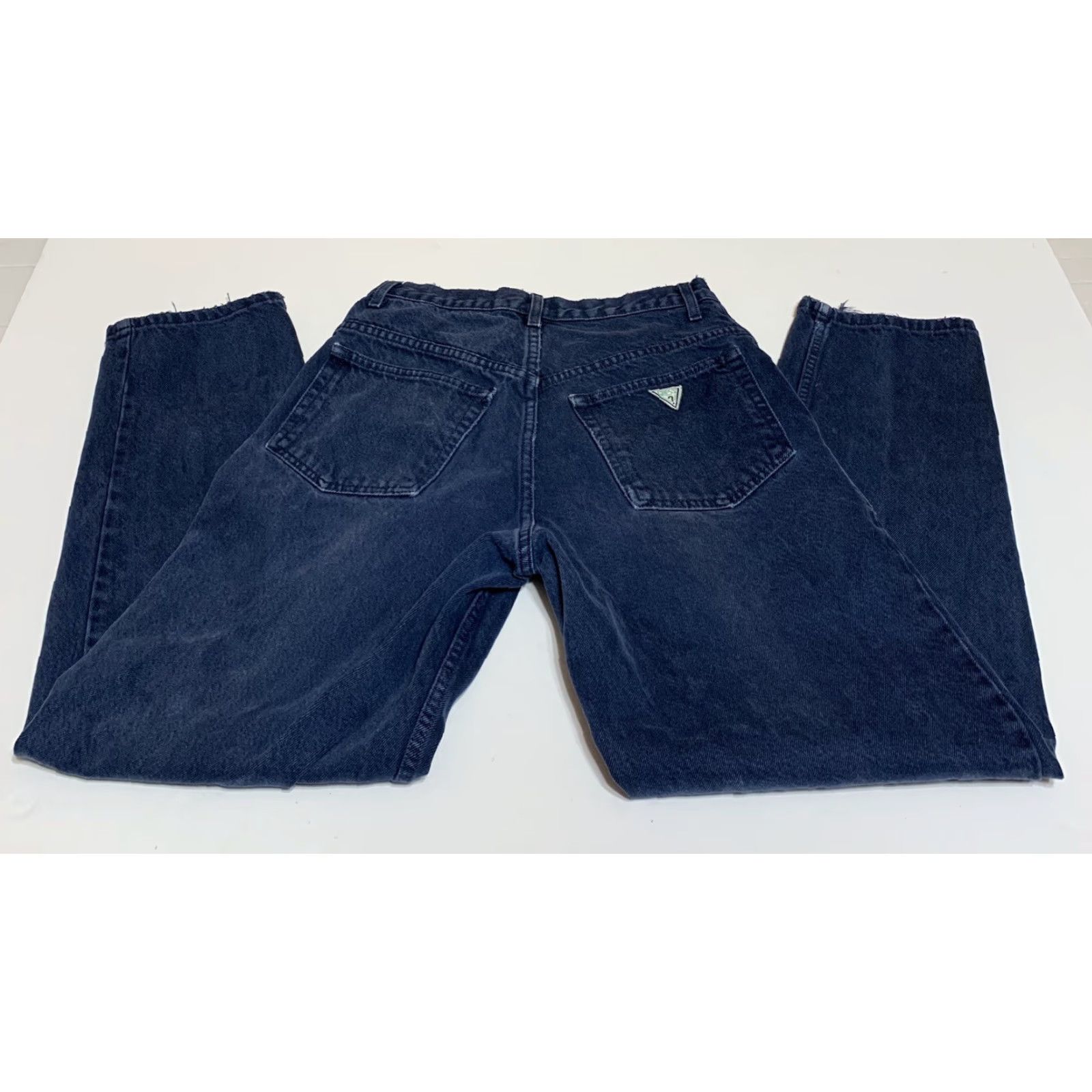 Guess VINTAGE GUESS Jeans USA Georges Marciano High Waisted Tapered Leg 26x29 Blue Denim Mens 80s 90s Style #10075 Size US 26 / EU 42 - 2 Thumbnail