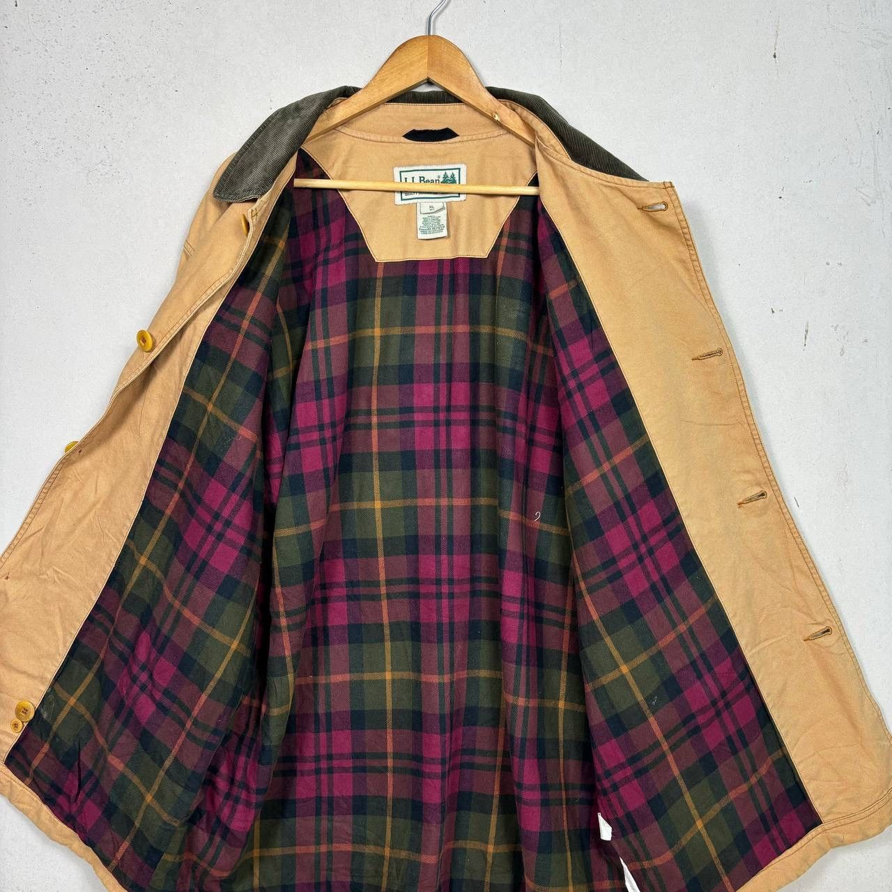 L.L. Bean VTG 90s LL Bean Canvas Barn Chore Jacket Brown Field Jacket Size US XL / EU 56 / 4 - 3 Thumbnail