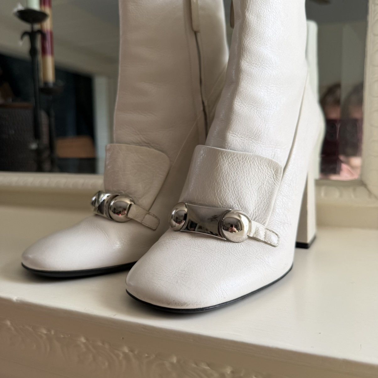 Burberry Burberry Leather Ankle Boots Size US 7.5 / IT 37.5 - 8 Thumbnail