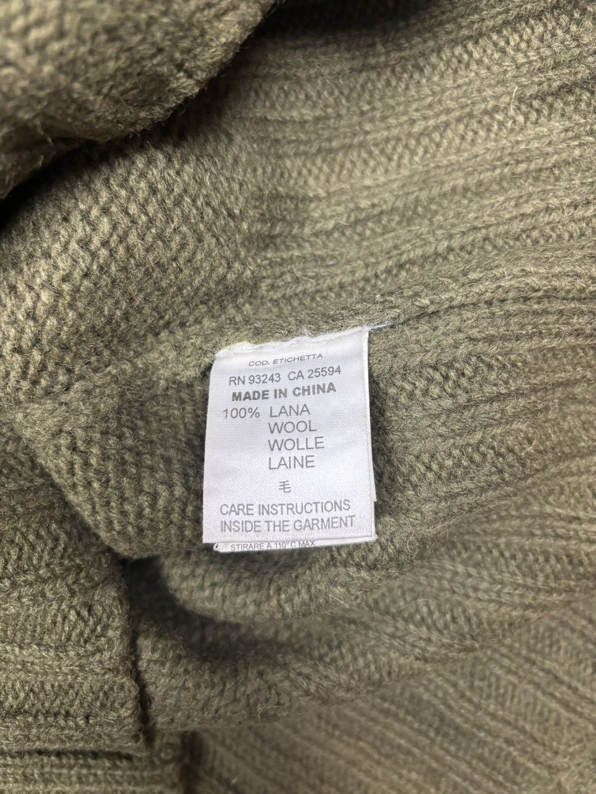 Diesel Vintage Diesel Archive Zip Turtleneck Sweater 100% Wool Size US M / EU 48-50 / 2 - 6 Thumbnail