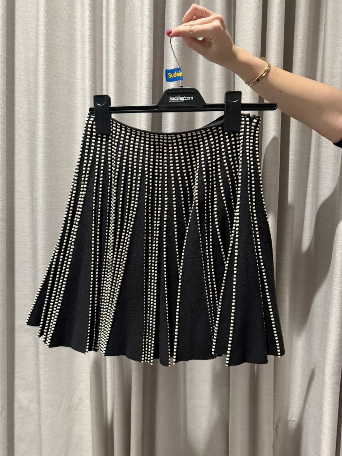 Alaia Alaïa Black and White Skirt Size 28" / US 6 / IT 42 - 2 Thumbnail