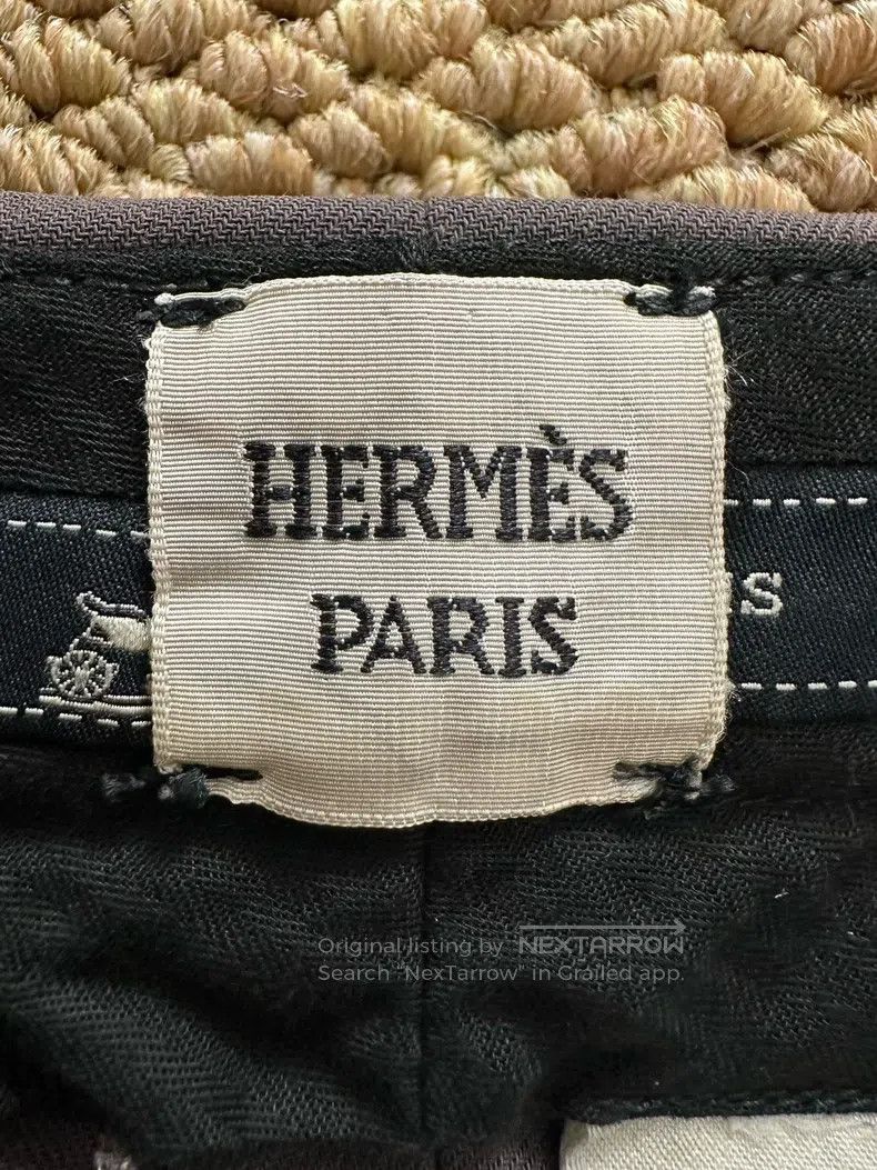Hermes Hermes Crepe Fine Wool Suit Pants, Dark Grey Size 25" / US 0 / IT 36 - 8 Thumbnail