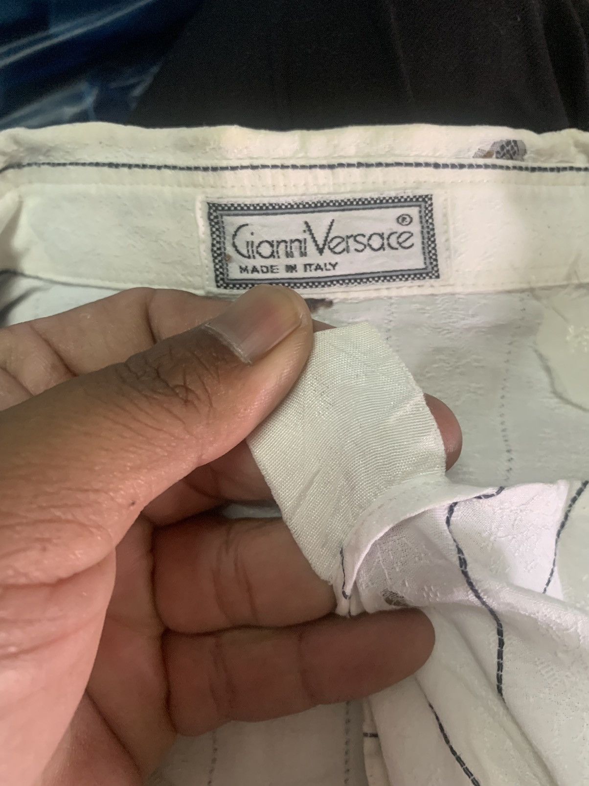 Versace Gianni Versace Vintage White Button Shirt Size US XL / EU 56 / 4 - 14 Thumbnail