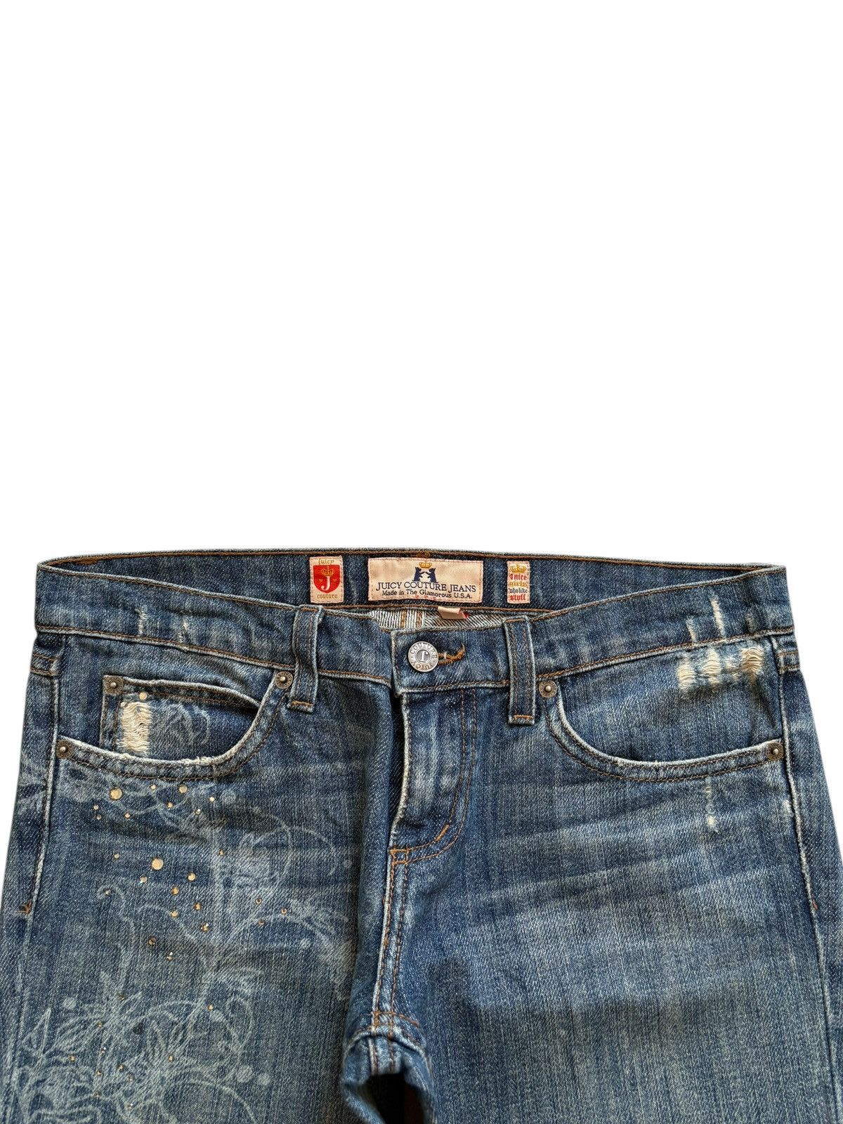 Japanese Brand Vintage Japanese Brand Mud Wash Distressed Bellbottom Jeans Size 31" - 4 Thumbnail