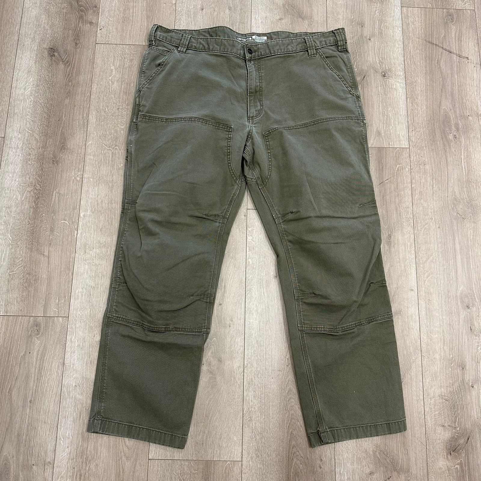 Carhartt Carhartt Relaxed Fit Olive Green Carpenter Pants 42x30 Size US 42 / EU 58 - 2 Thumbnail