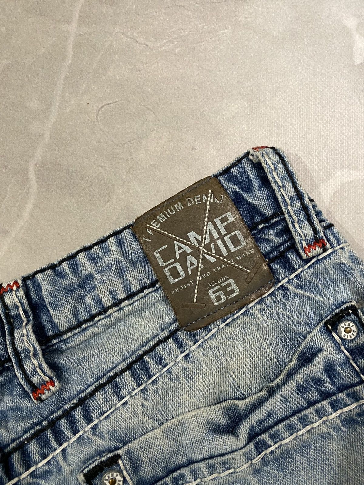 Japanese Brand Rare Distressed Washed Slim Jean / Number Nine Style / Y2K Size US 32 / EU 48 - 7 Thumbnail
