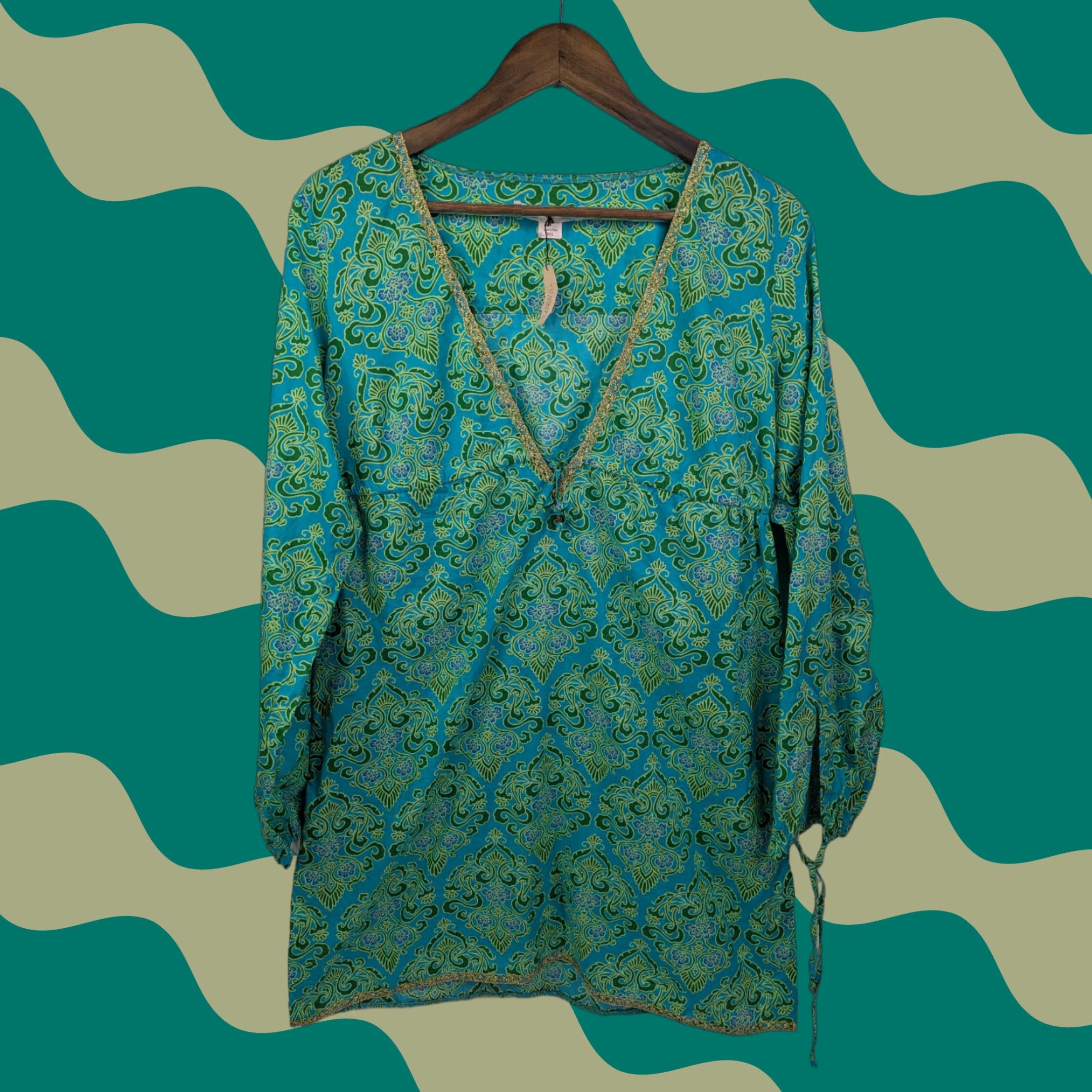 Victoria's Secret Victoria’s Secret Women's Cover-up Mini Dress Boho Beach Green M/L Floral Cotton Nylon Lace 90s Vintage Size M / US 6-8 / IT 42-44 - 1 Thumbnail