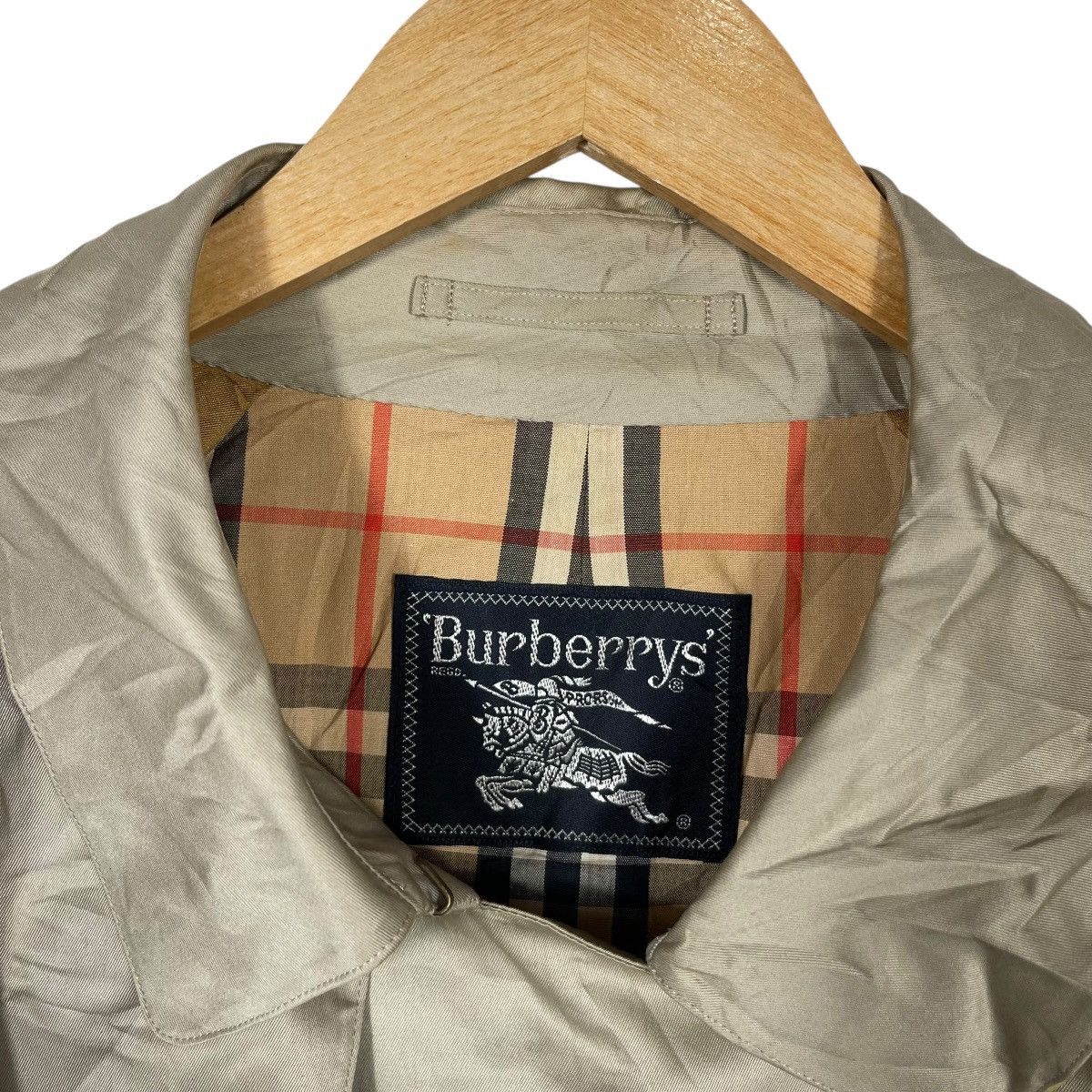 Burberry Burberrys Vintage Trench Coat Nova Check Lined Beige Belted Size US XL / EU 56 / 4 - 3 Thumbnail