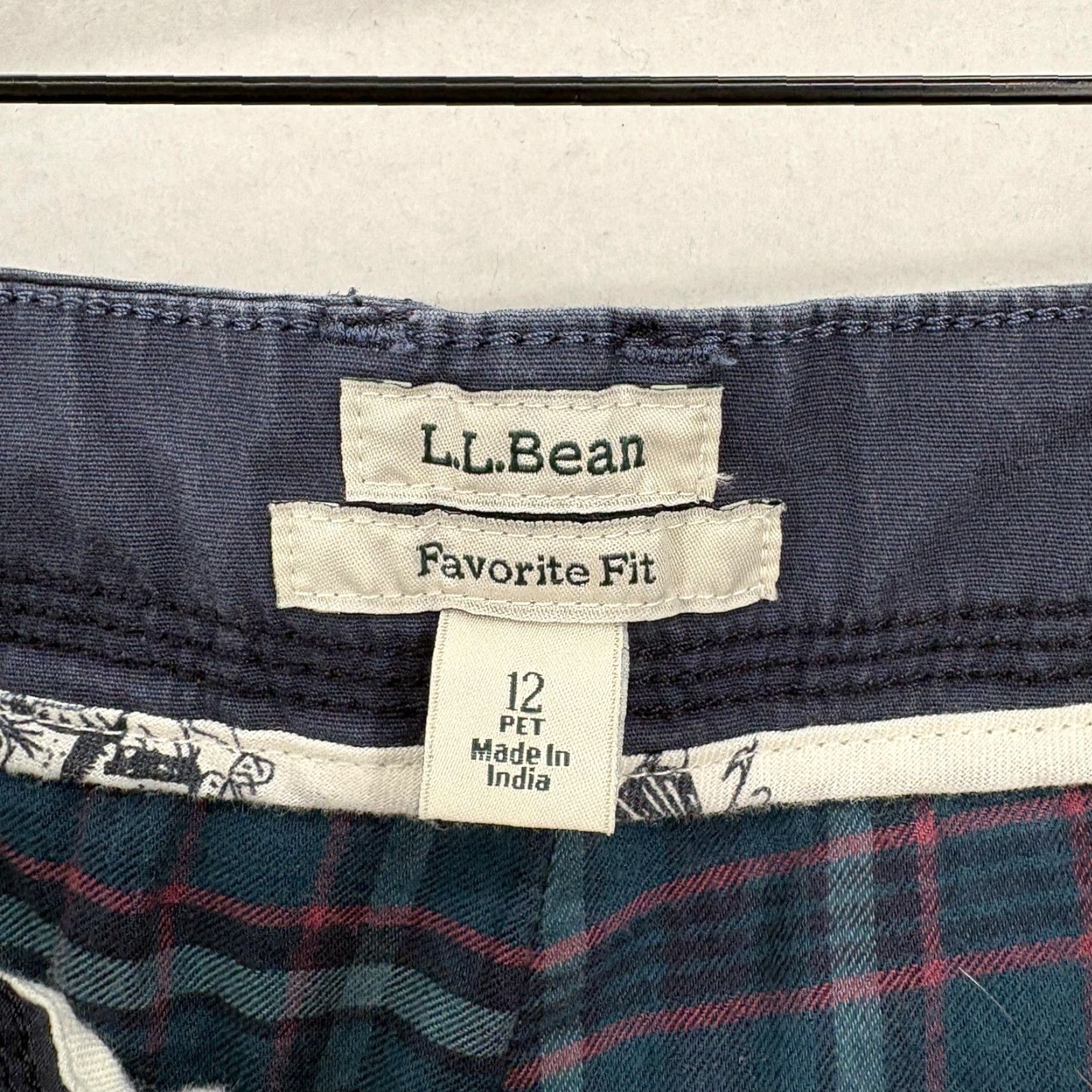 Vintage VINTAGE not applicable; generate title: L.L. Bean Favorite Fit Cargo Pants Womens 12P Blue Twill Stretch Hiking Pants Size 34" / US 12 / IT 48 - 4 Thumbnail