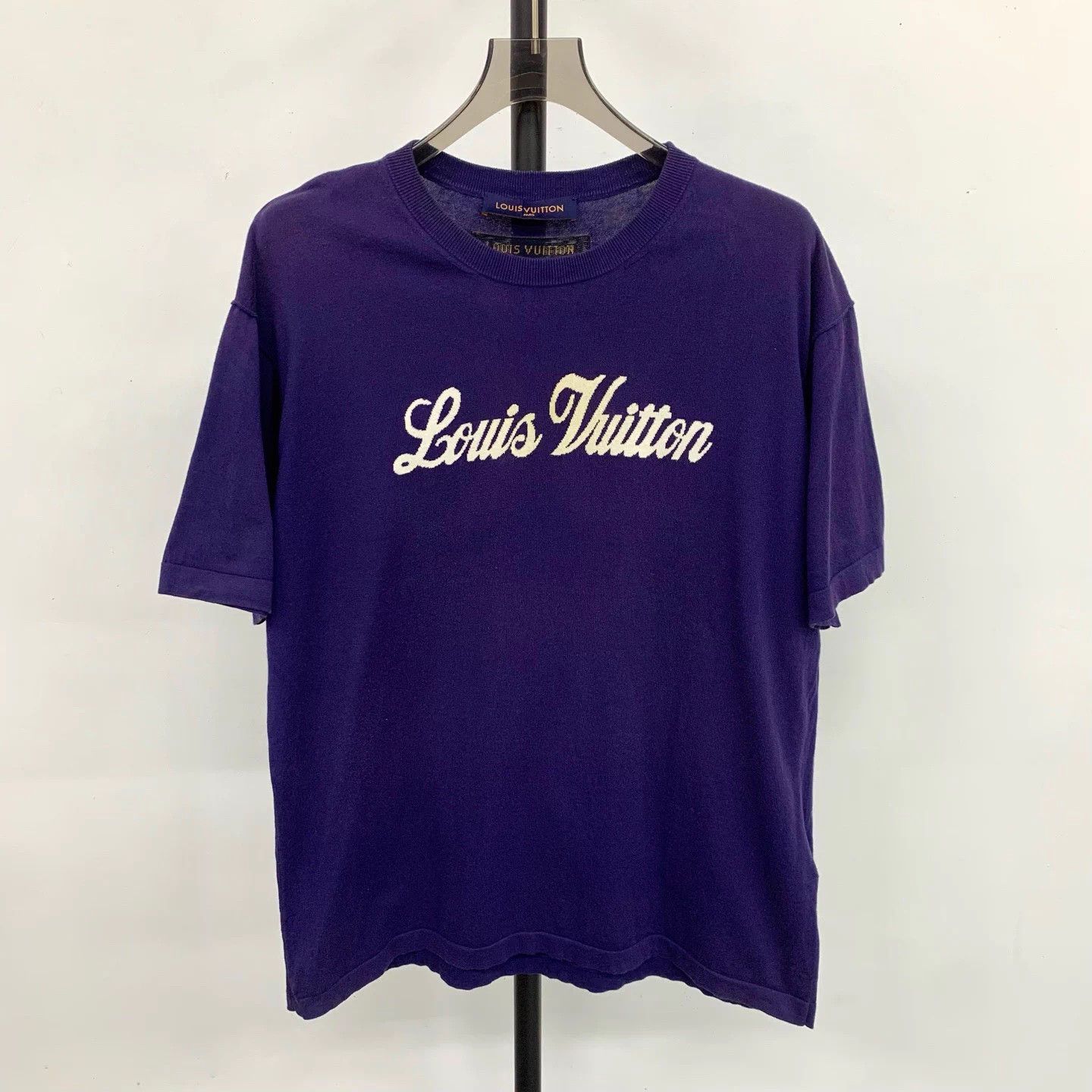 Louis Vuitton LV logo knit crewneck SS Tee WangSulong XL Y1596 Size US XL / EU 56 / 4 - 1 Thumbnail