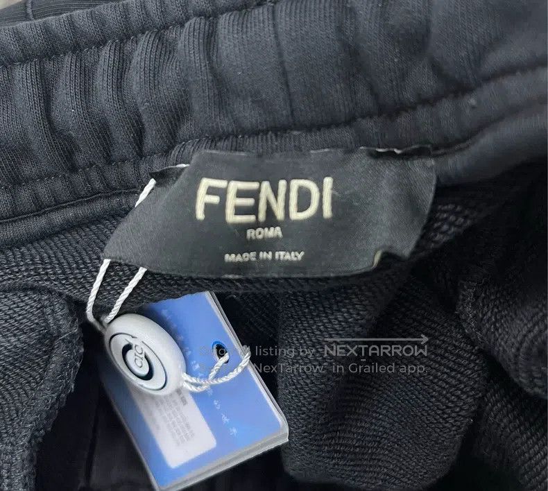 Fendi Fendi Black Letter Logo Embroidered Drawstring Casual Tape Size US 36 / EU 52 - 3 Thumbnail