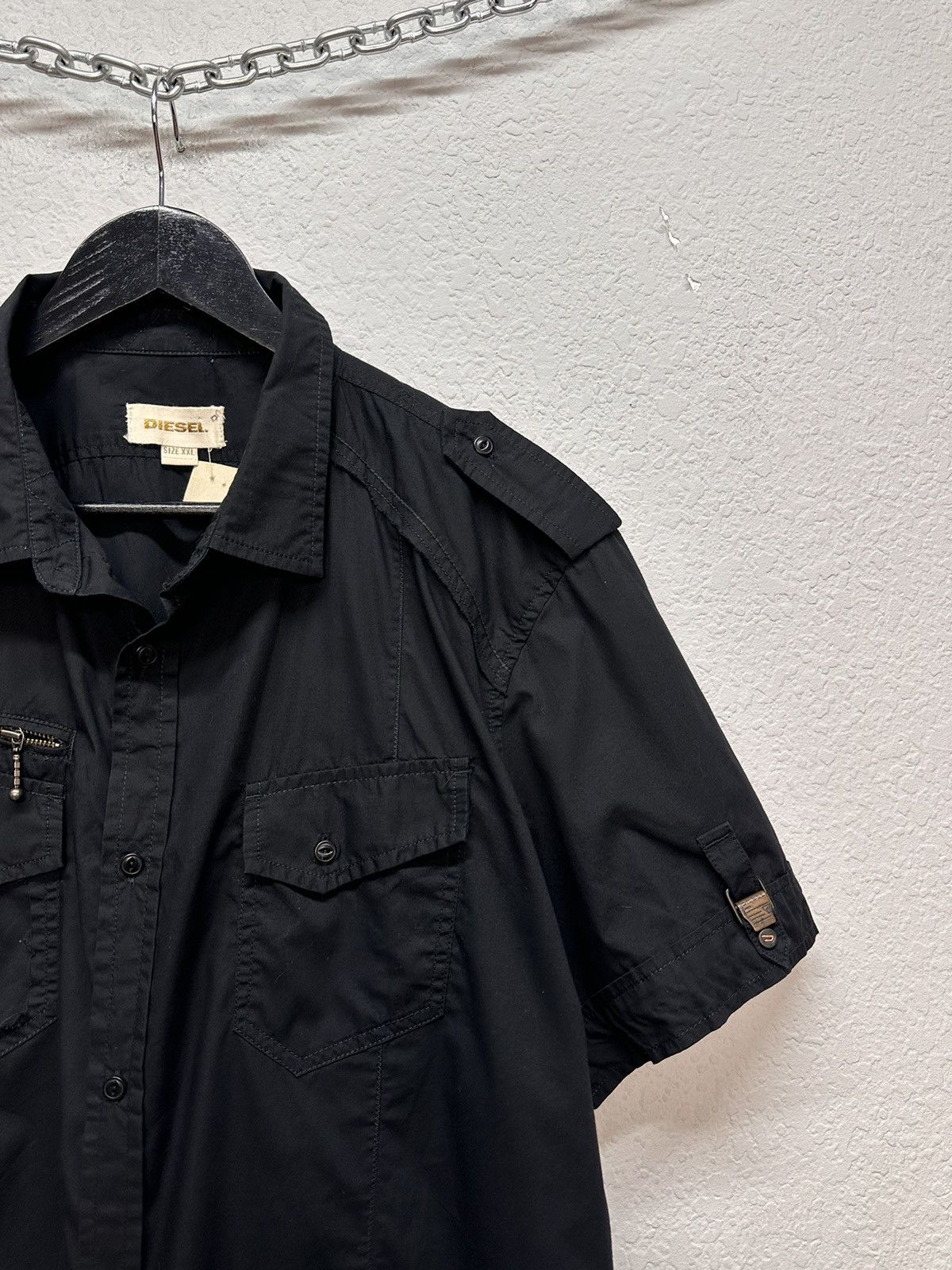 Diesel Vintage Metal Diesel Shirt Black Faded Junya Watanabe Y2K Size US L / EU 52-54 / 3 - 5 Thumbnail