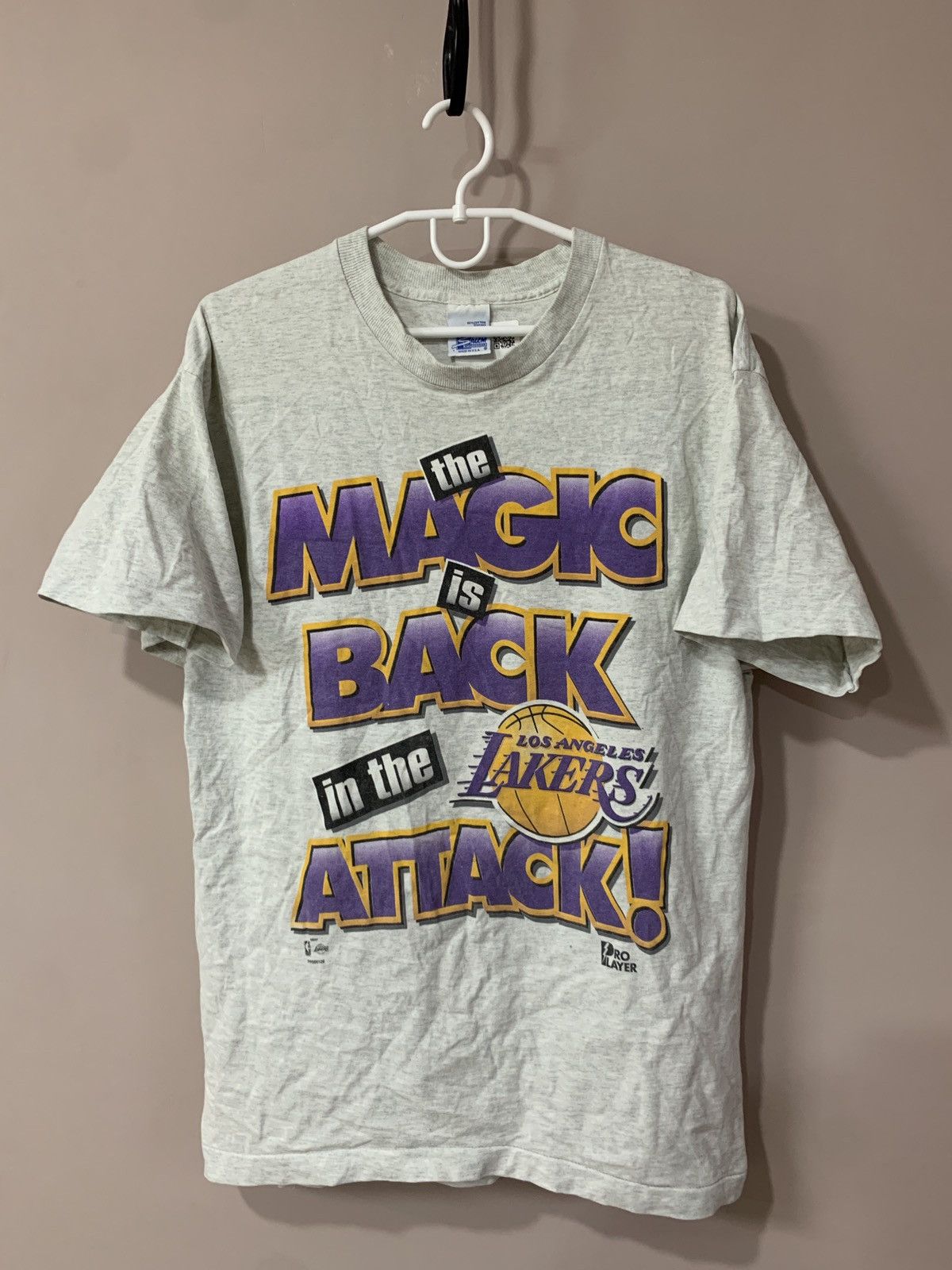 NBA Los Angeles Lakers Vintage T Shirt Pro Player Retro Size L Size US L / EU 52-54 / 3 - 1 Thumbnail