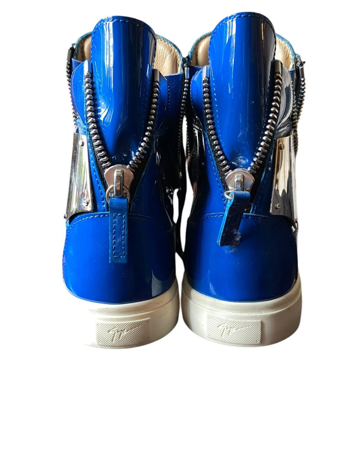 Giuseppe Zanotti Giuseppe Zanotti Mid-top Patent Leather Sneakers Size US 10 / EU 43 - 6 Thumbnail