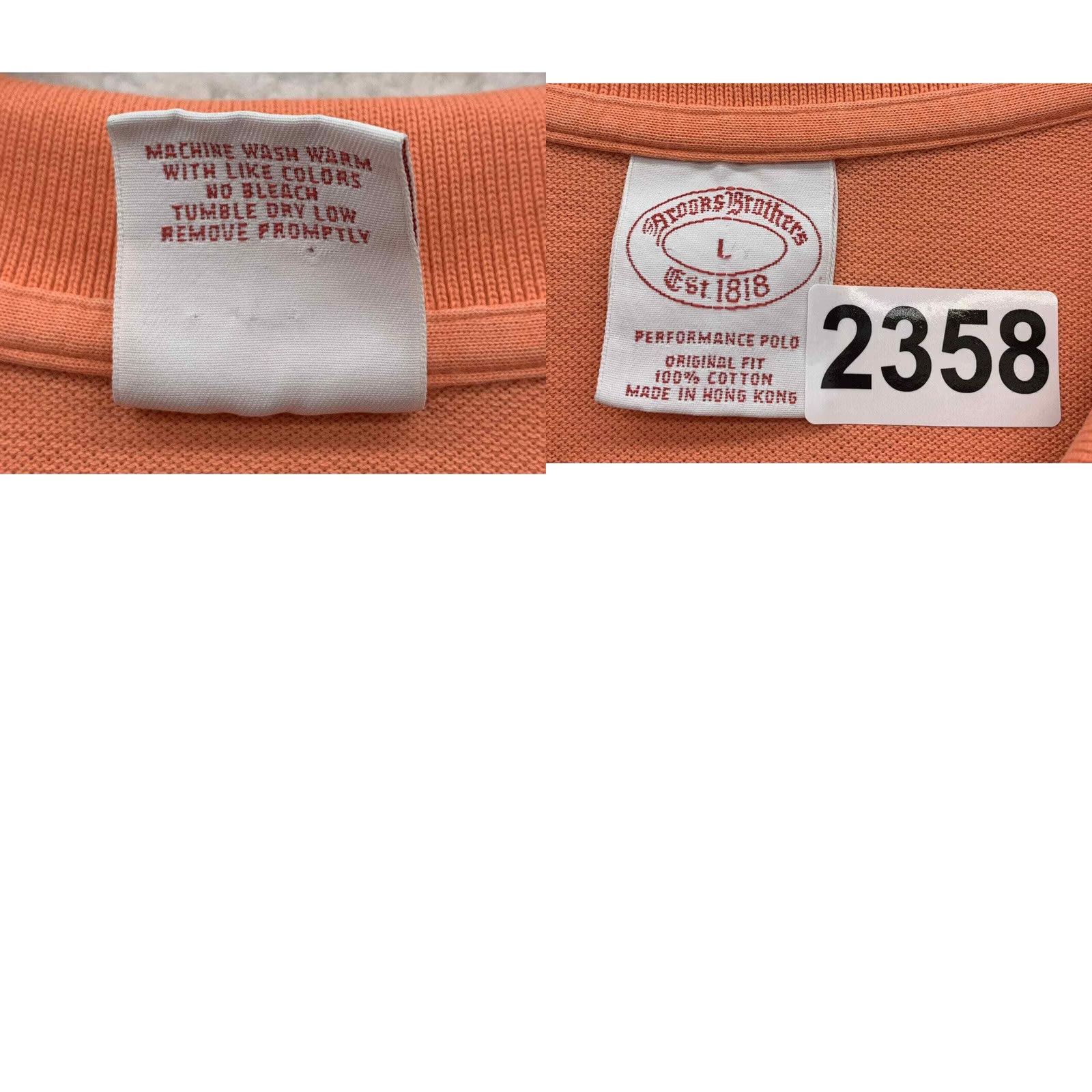 Brooks Brothers VINTAGE Brooks Brothers Polo Shirt Mens XL Orange Performance Preppy Dad Size US XL / EU 56 / 4 - 9 Thumbnail