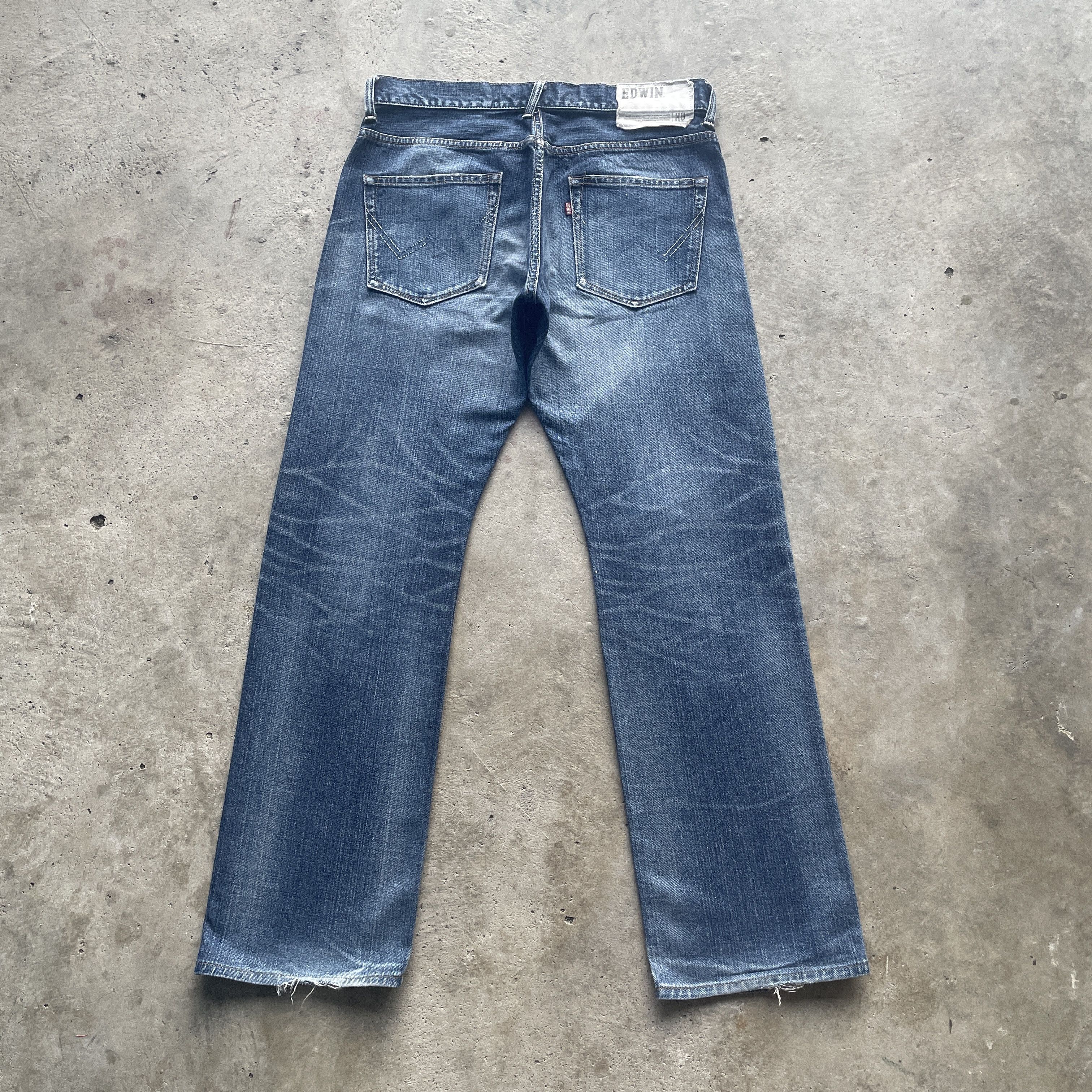Edwin VINTAGE EDWIN XV JEANS FADED DENIM DISTRESSED PANTS W33 Size US 33 - 11 Thumbnail