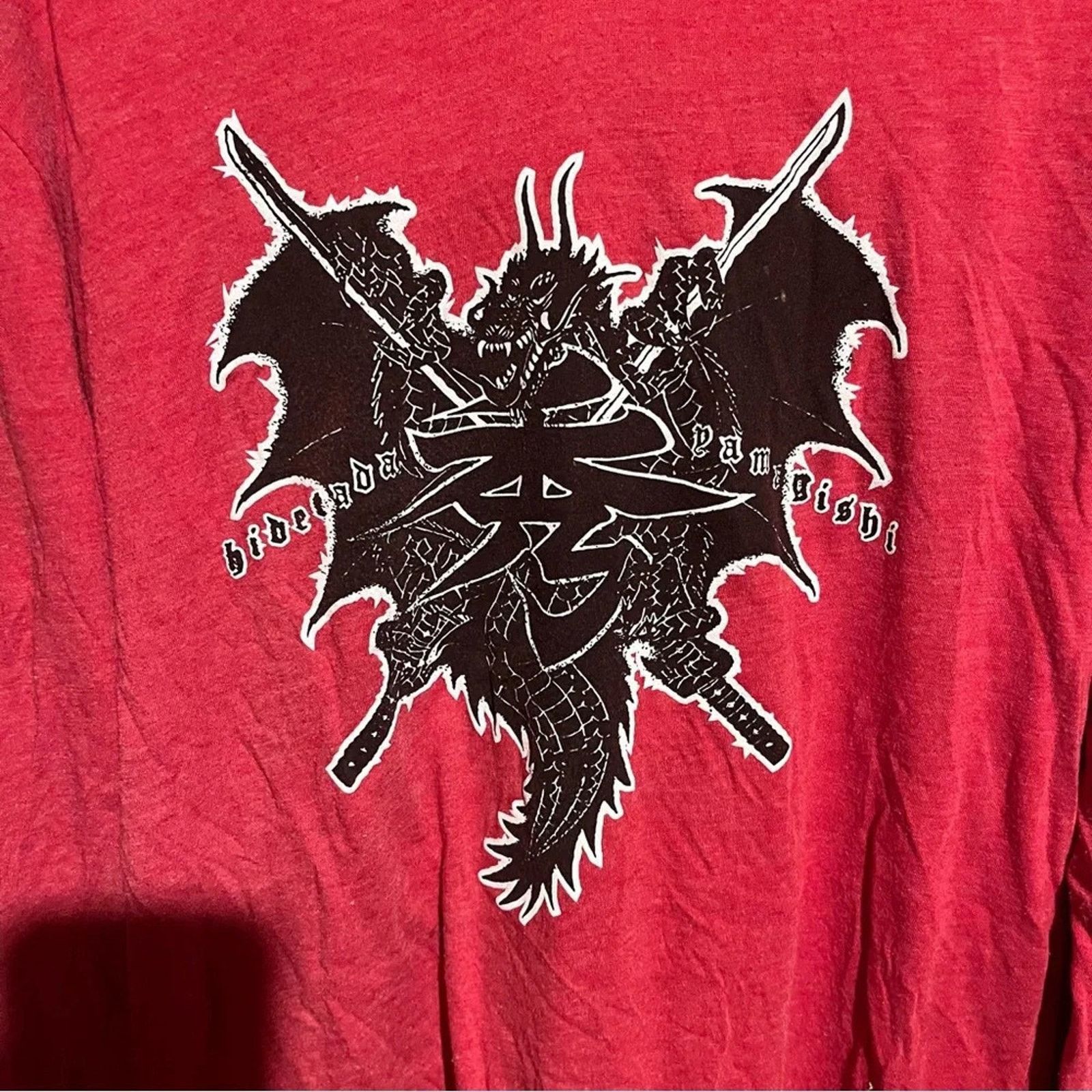 Other HIDETADA YAMAGISHI Red Hooded Long Sleeve Shirt Sz M Dragon Size US M / EU 48-50 / 2 - 2 Thumbnail