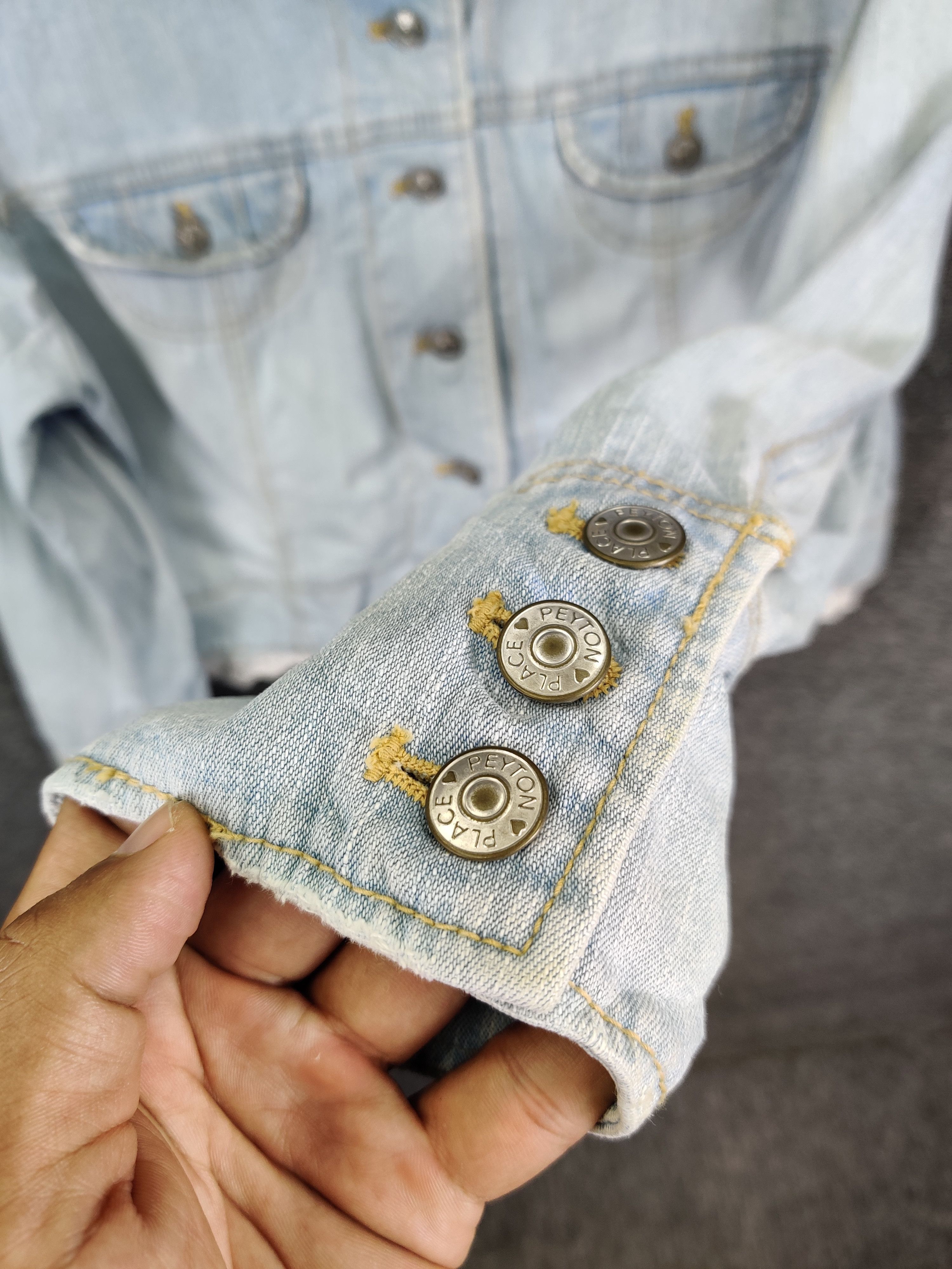 Japanese Brand Vintage Peyton Place Denim Jacket Nice Design Size US M / EU 48-50 / 2 - 12 Thumbnail