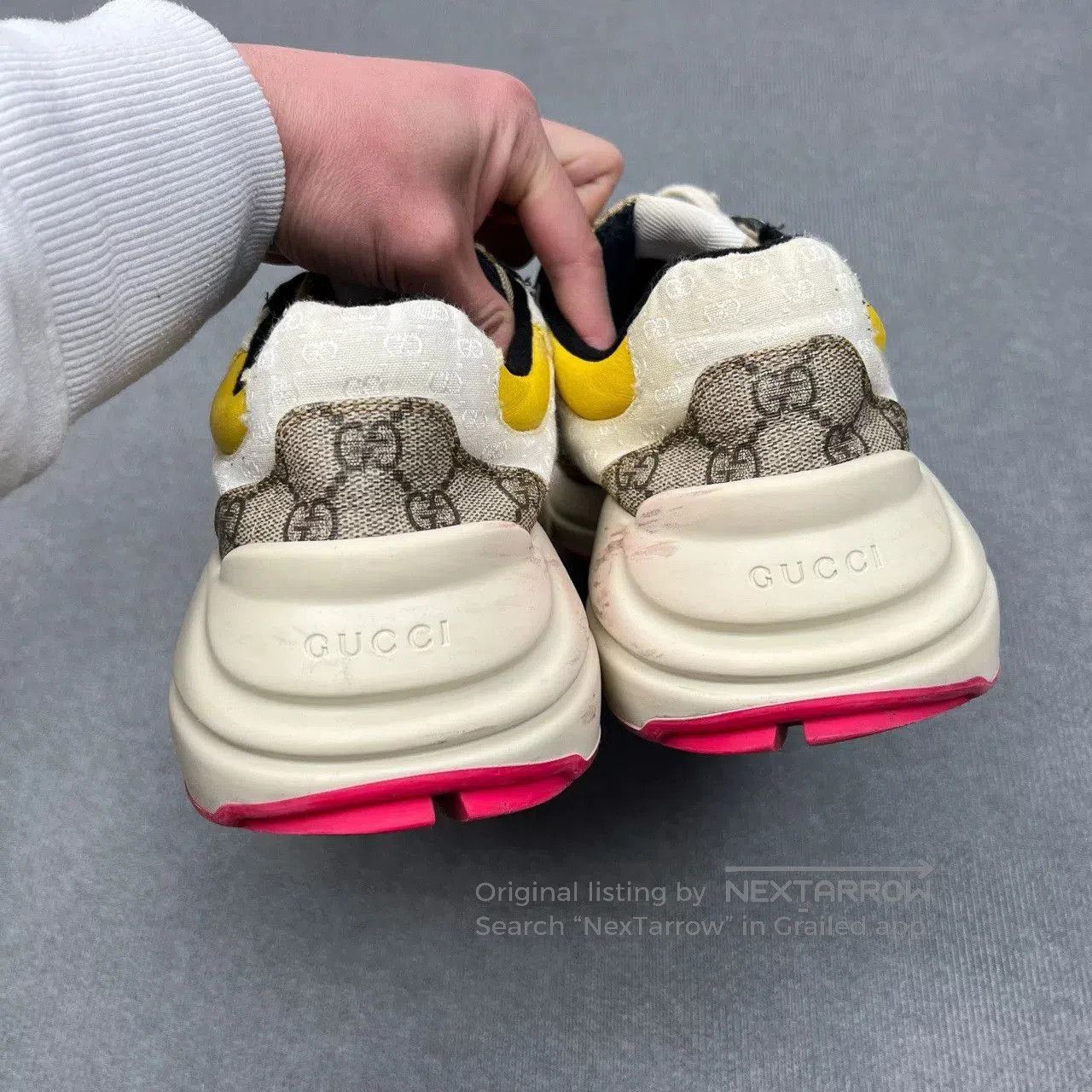 Gucci Gucci Rhyton GG Monogram Chunky Sneakers. Size US 10 / EU 43 - 7 Thumbnail
