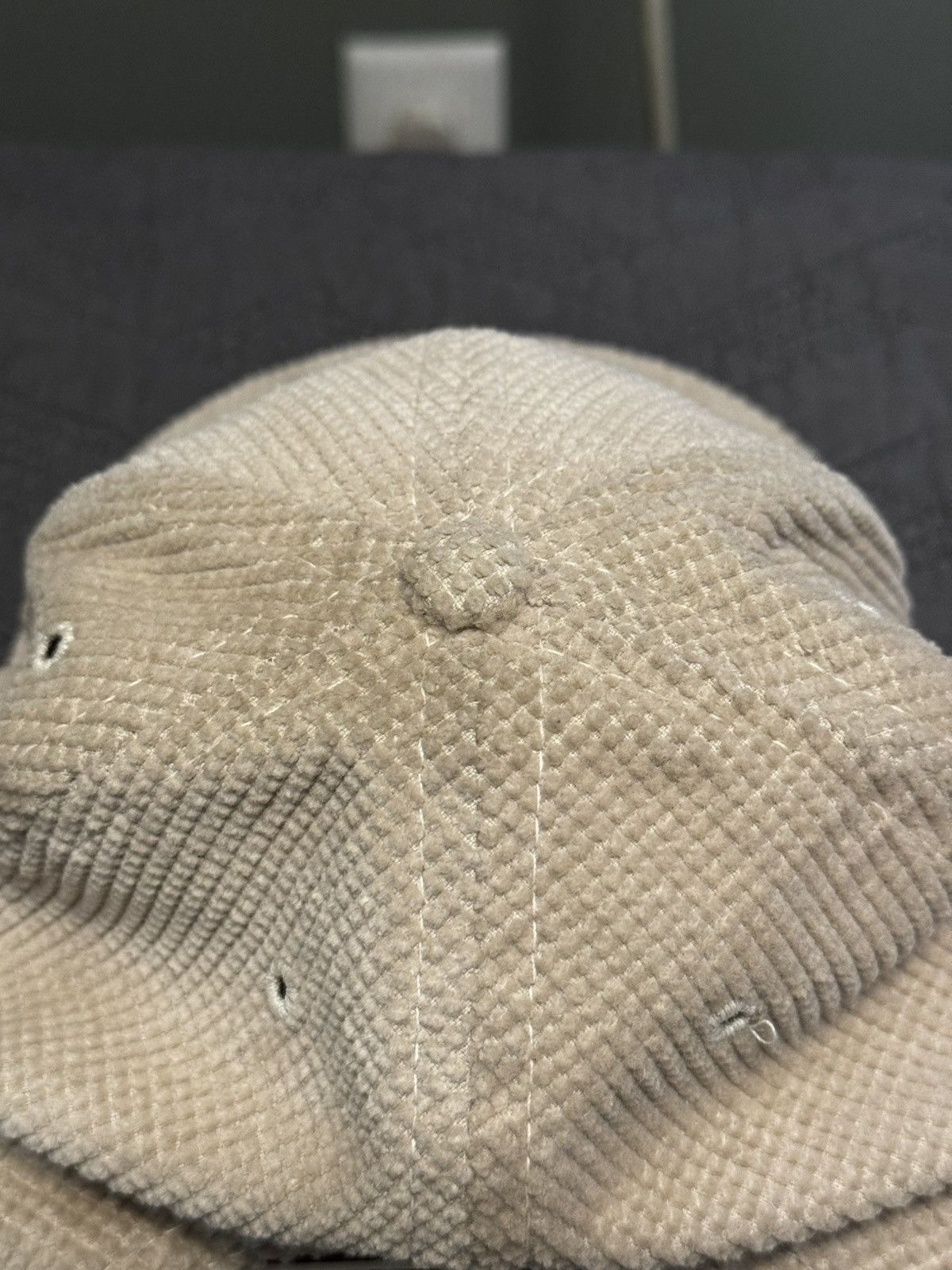 Oakley × Vintage 90’s Oakley Waffle Corduroy Hat - Cream Size ONE SIZE - 6 Thumbnail