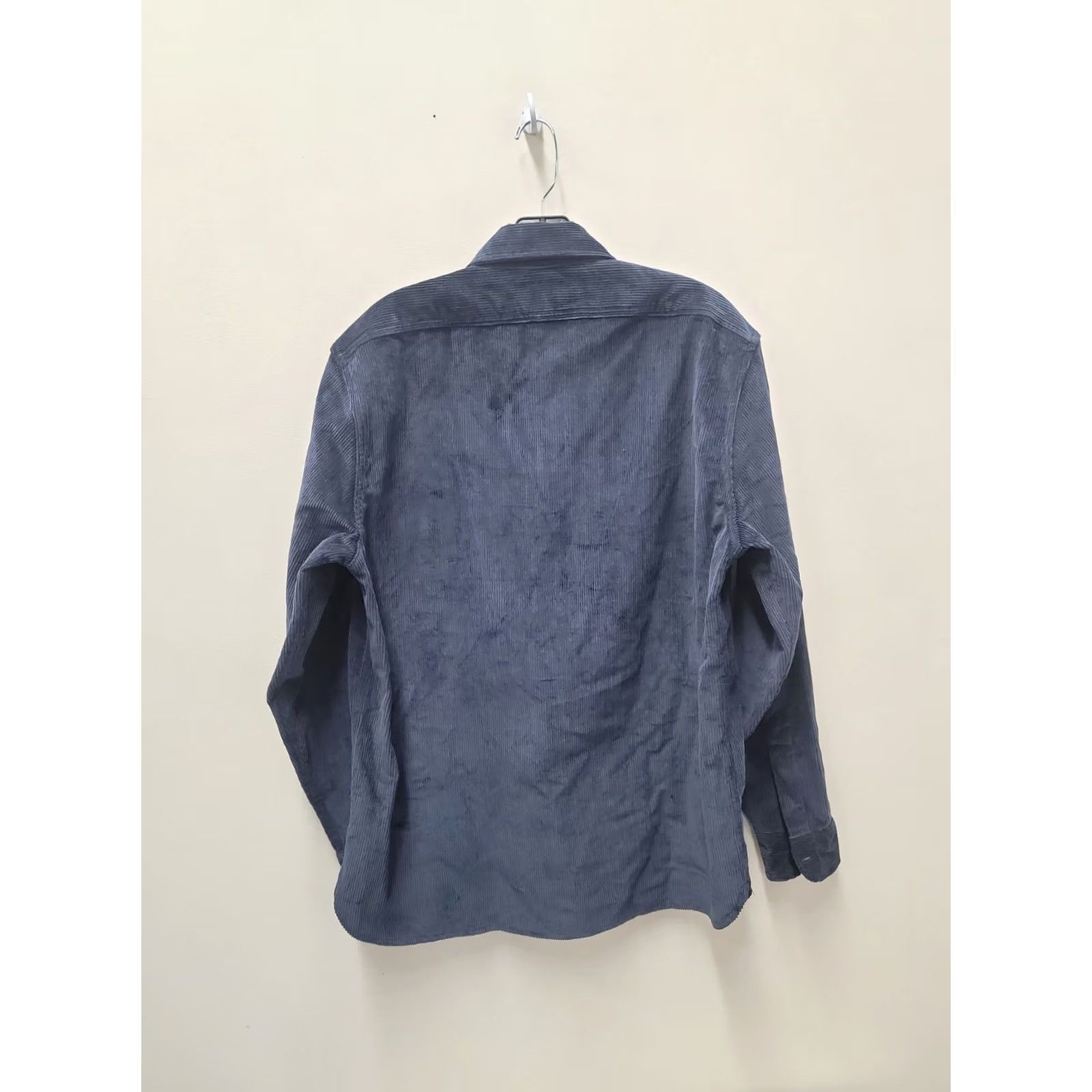 J.Crew NWT J.Crew Cpo Workshirt Corduroy Button Long Sleeve Cotton Navy Blue Medium Shirt Mens Size US M / EU 48-50 / 2 - 7 Thumbnail