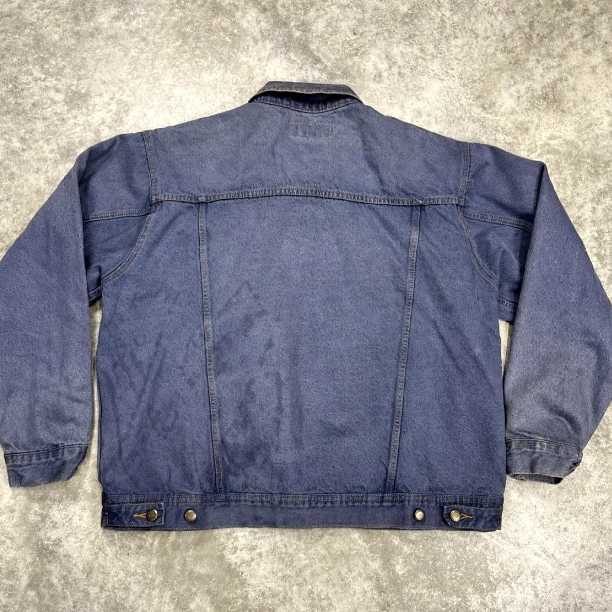 Wrangler VINTAGE Wrangler Jacket Mens XL Denim Trucker Button Front Pockets Casual Workwear Blue Denim Bomber Style Size US XL / EU 56 / 4 - 6 Thumbnail