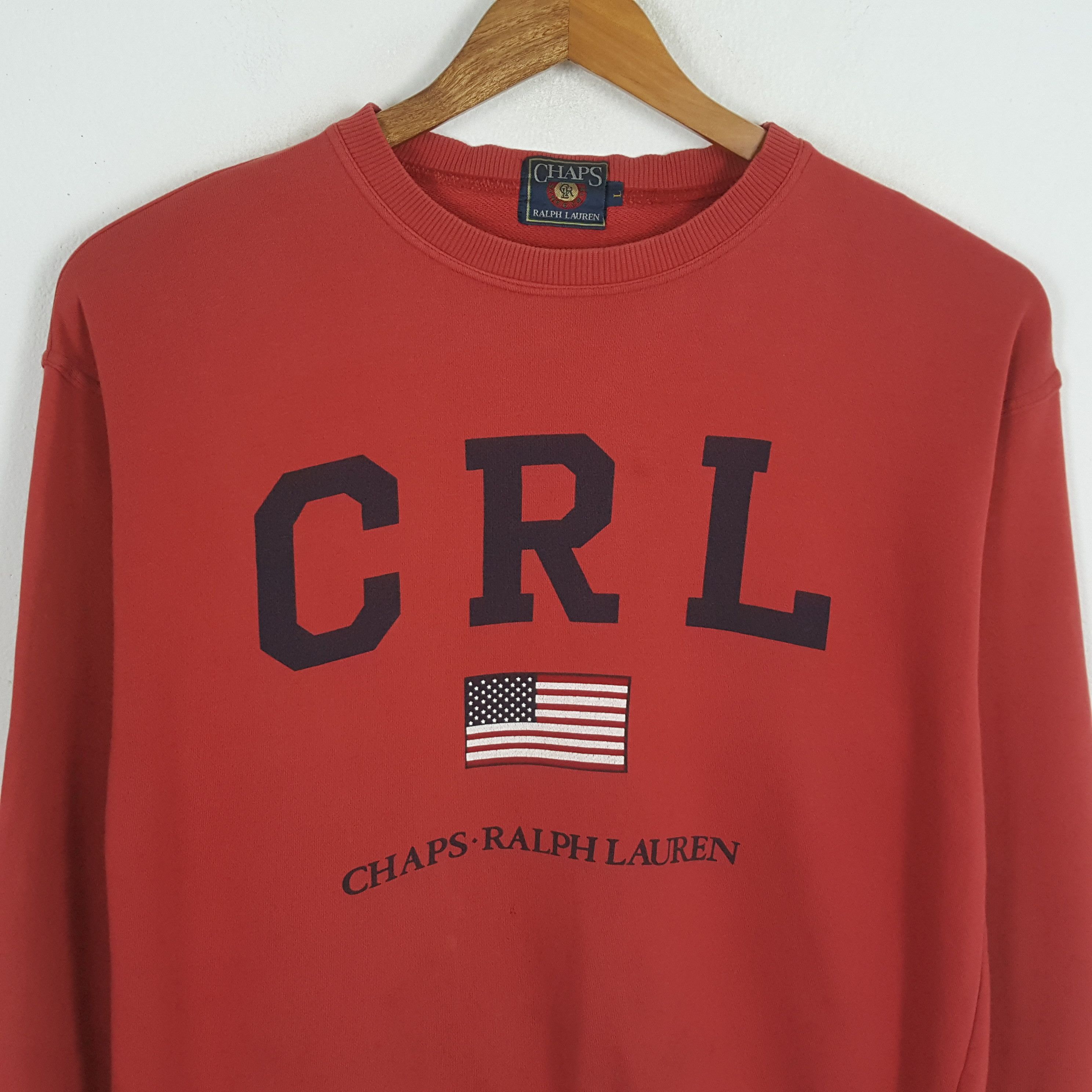 Chaps Ralph Lauren × Ralph Lauren × Vintage Vintage CHAPS RALPH LAUREN Streetwear Big Logo Sweatshirts Size US XL / EU 56 / 4 - 2 Thumbnail