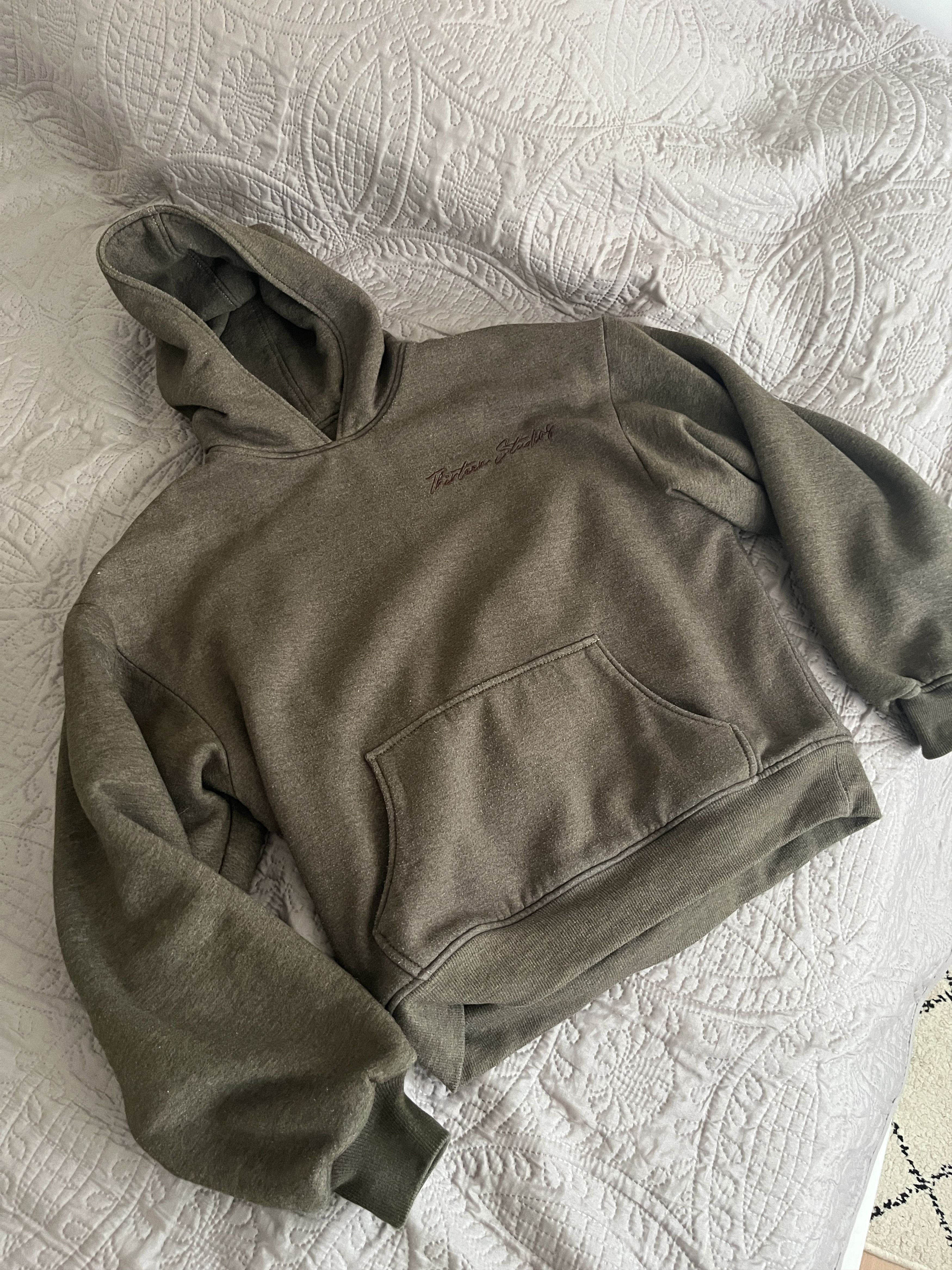 image of Thirteen Studios Two Layer Hoodie Washed Brown, Men's (Size XL)