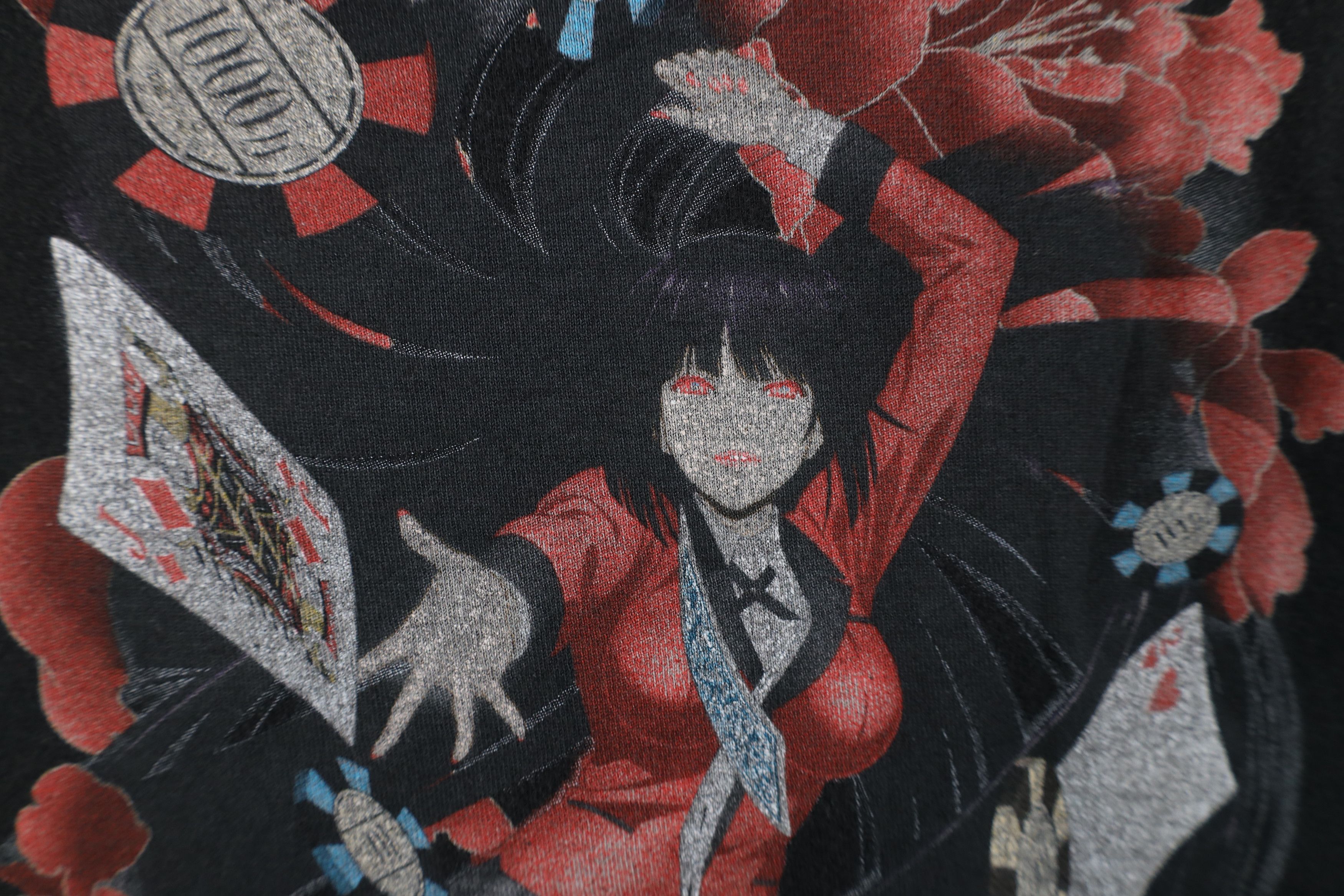 Vintage Kakegurui Compulsive Japanese Anime Yumeki Jabami T-Shirt Size US XL / EU 56 / 4 - 5 Thumbnail