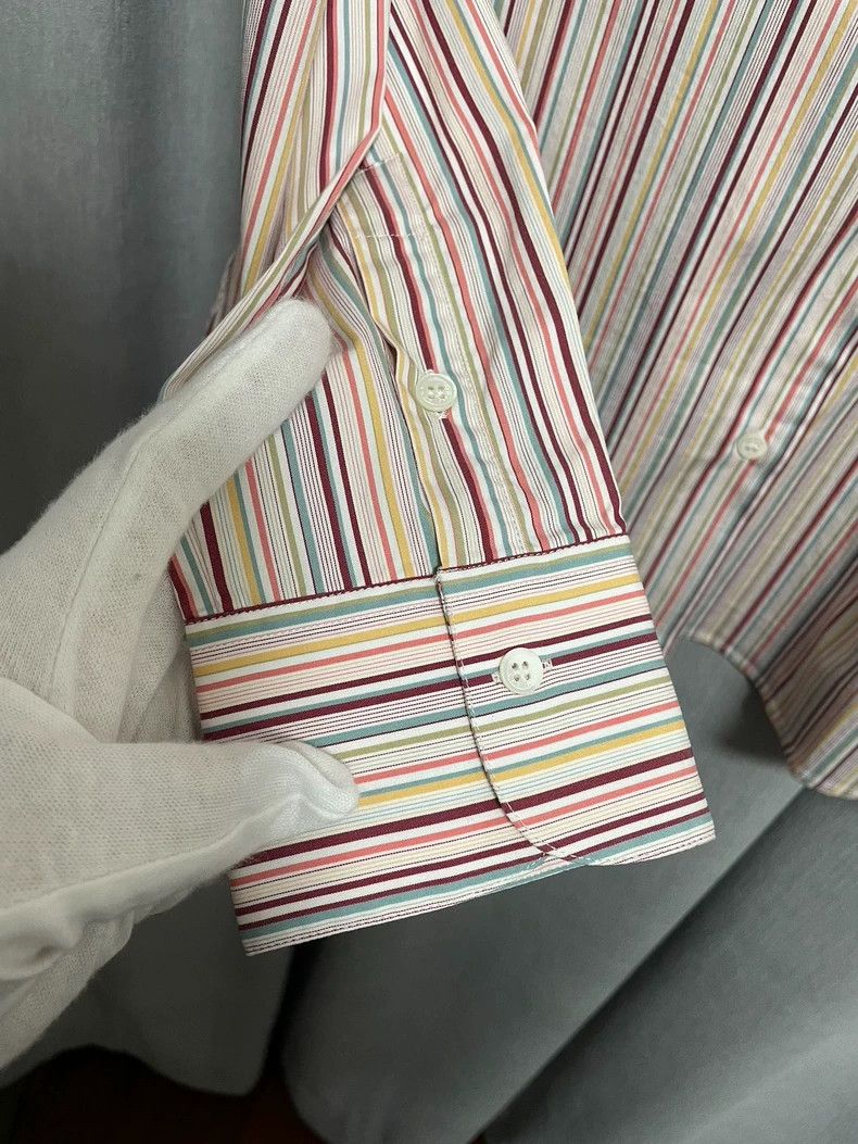 Loro Piana Loro piana Pink color striped women's shirt 2506-Nextarrow Size M / US 6-8 / IT 42-44 - 3 Thumbnail