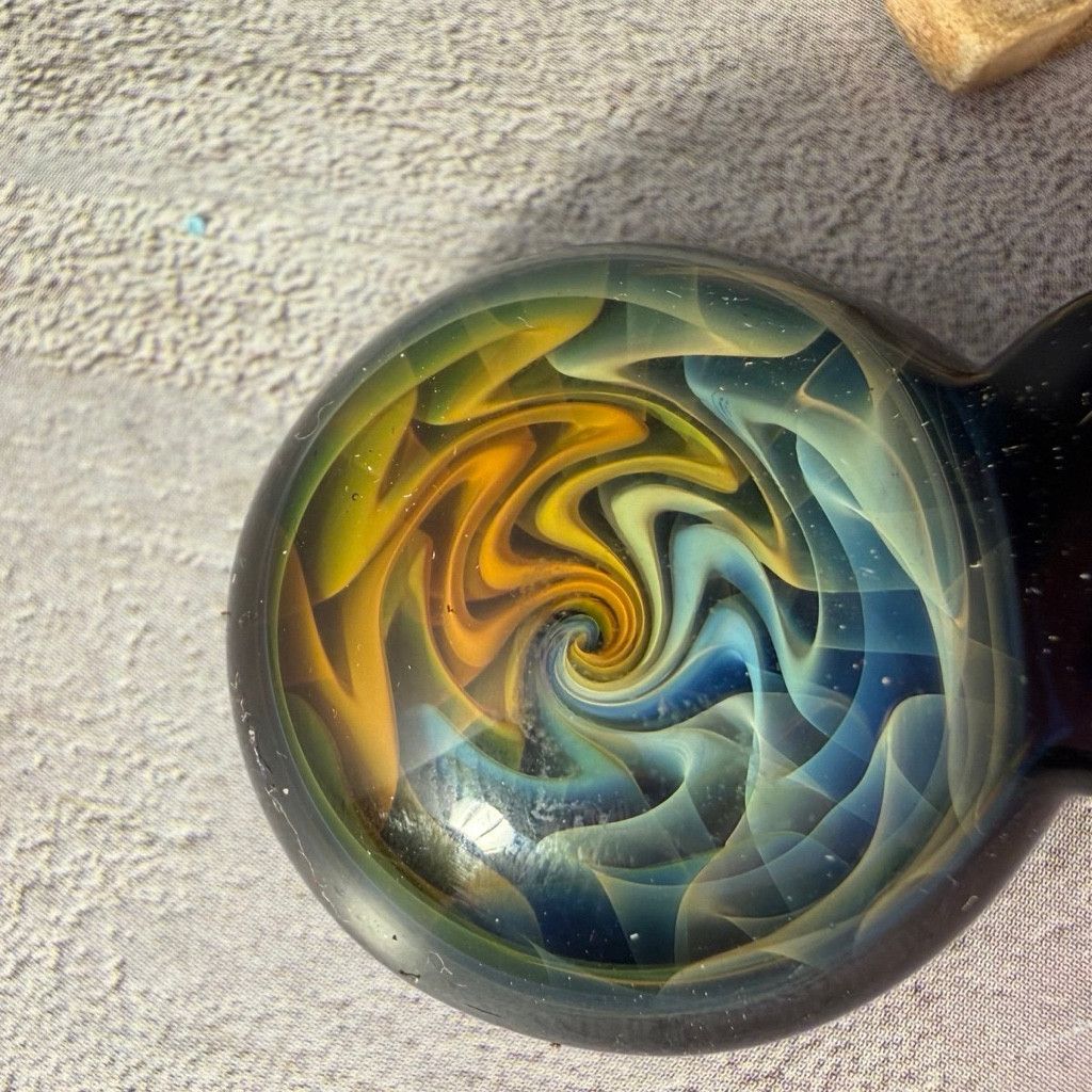 No Fear Trippy glass pendant, Heady Size 26 - 7 Thumbnail