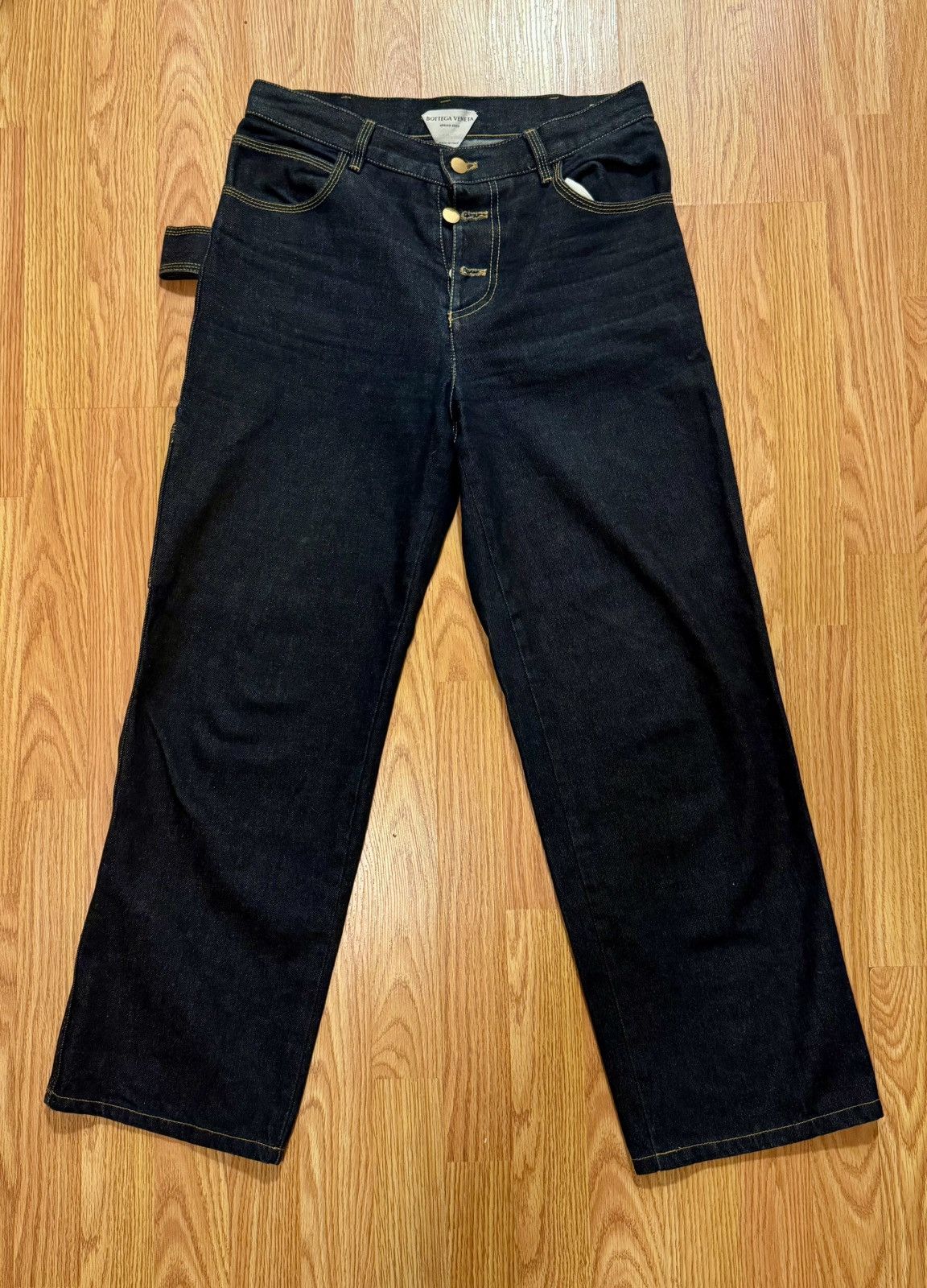 Bottega Veneta Bottega Veneta SS 2020 Carpenter Jeans Dark Wash Daniel Lee Size 38" / US 16 / IT 52 - 1 Thumbnail