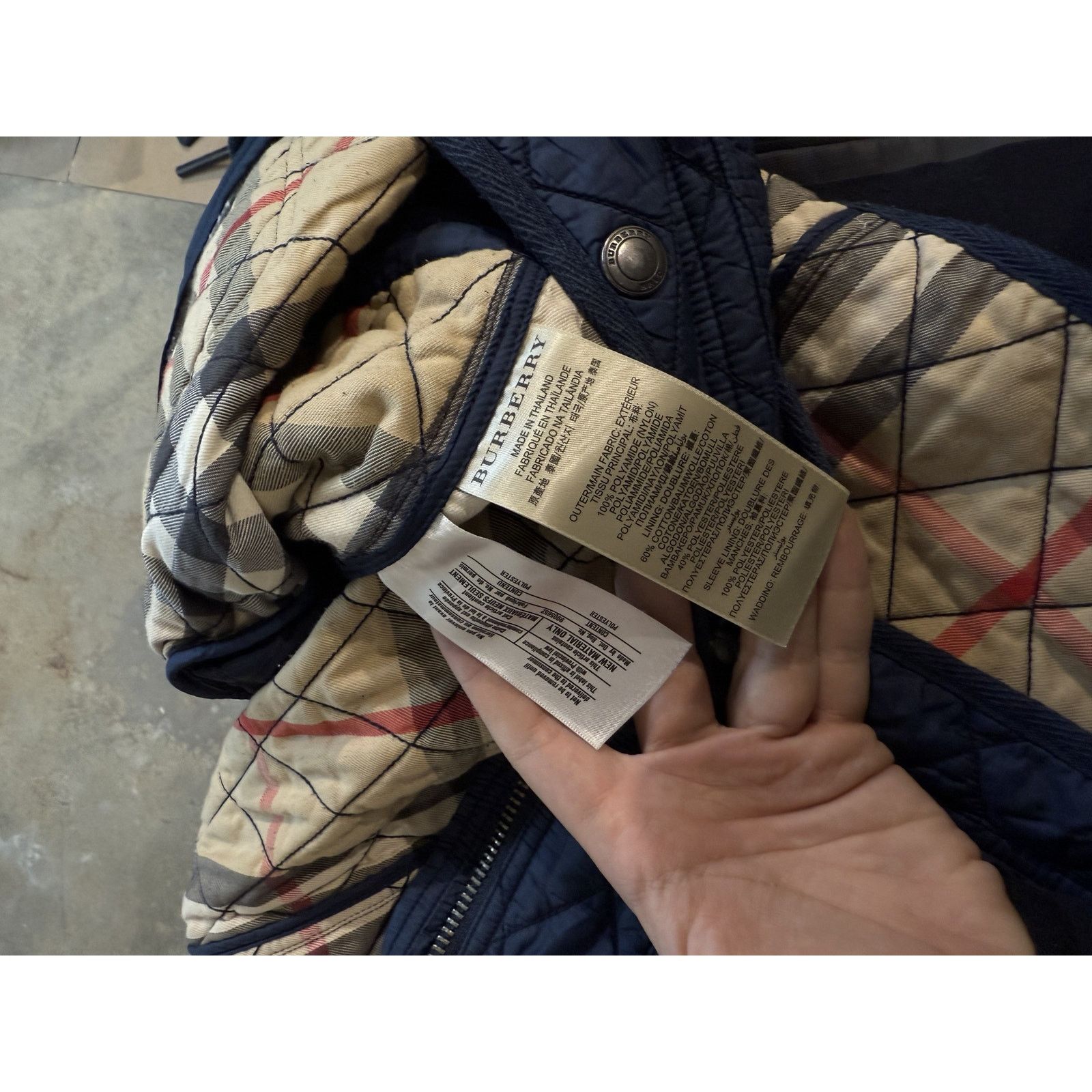 Burberry Burberry Jacket Navy Used XL Size US XL / EU 56 / 4 - 3 Thumbnail