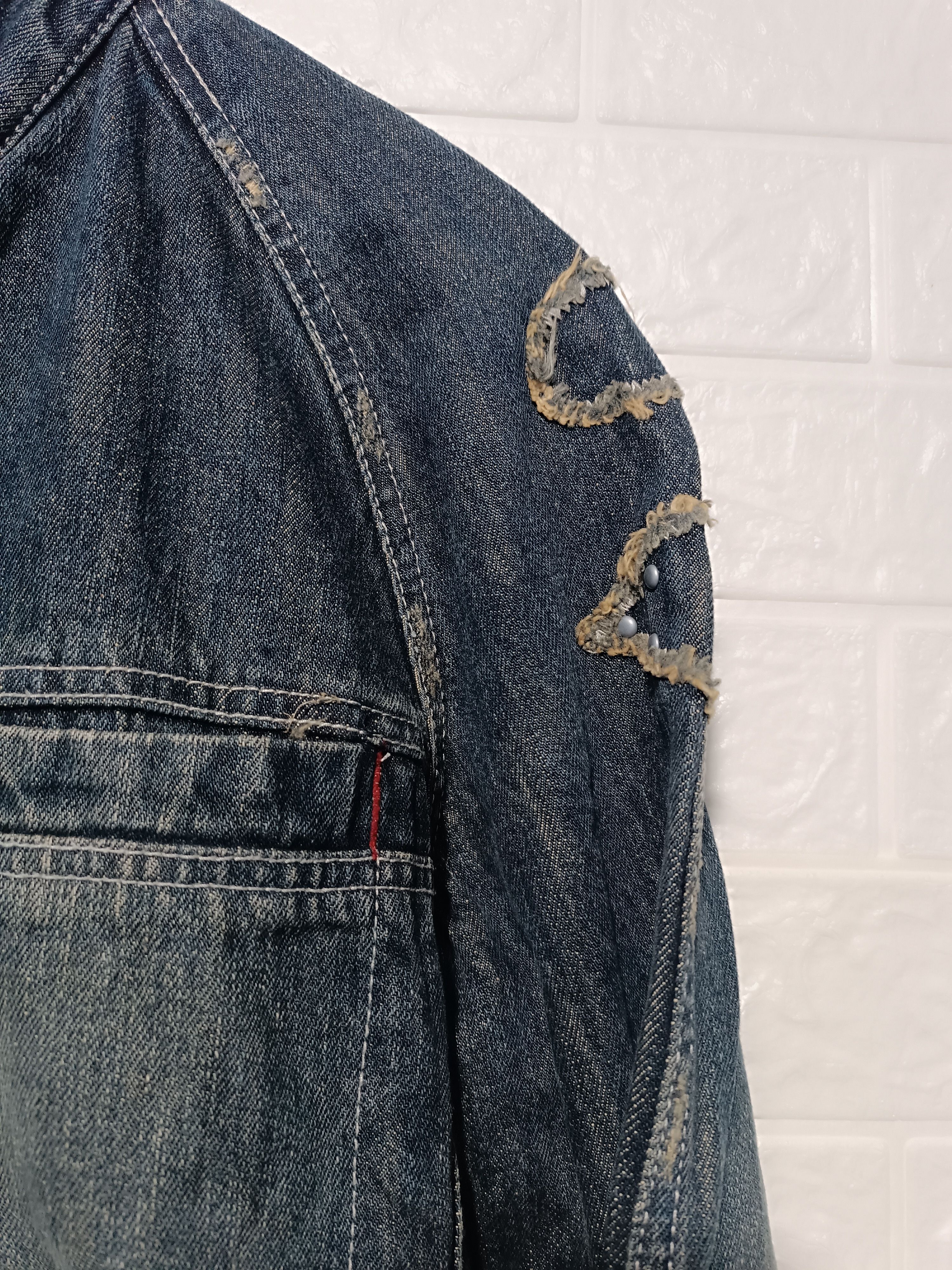 Japanese Brand Vintage Denim Biker Jacket Size US M / EU 48-50 / 2 - 5 Thumbnail
