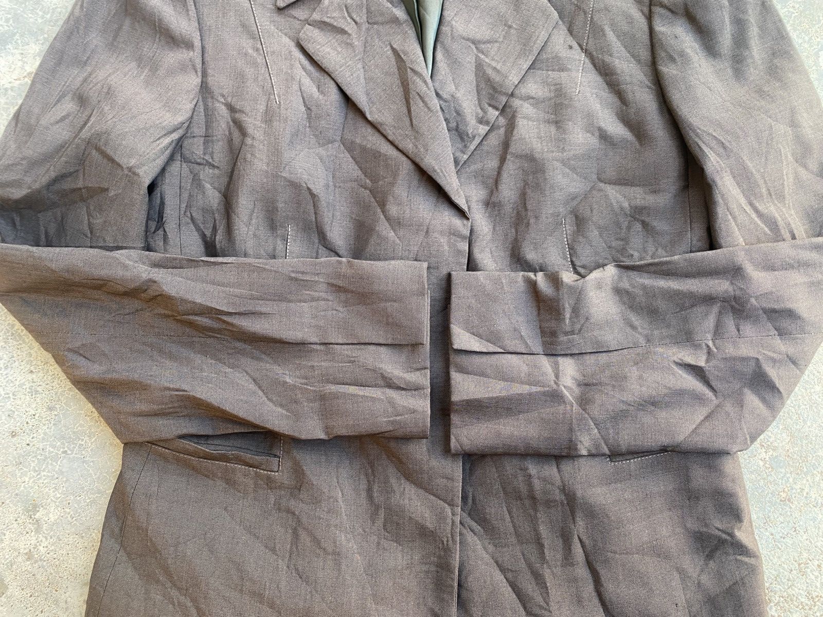 Vintage Vintage 90's Gucci by Tom Ford Silk & Wool Blazer Size S / US 4 / IT 40 - 4 Thumbnail