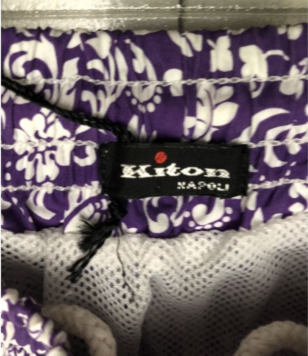 Kiton Kiton 🇮🇹 mulberry bloom 3pkt resort pool swim trunks M NWT Size US 34 / EU 50 - 2 Thumbnail