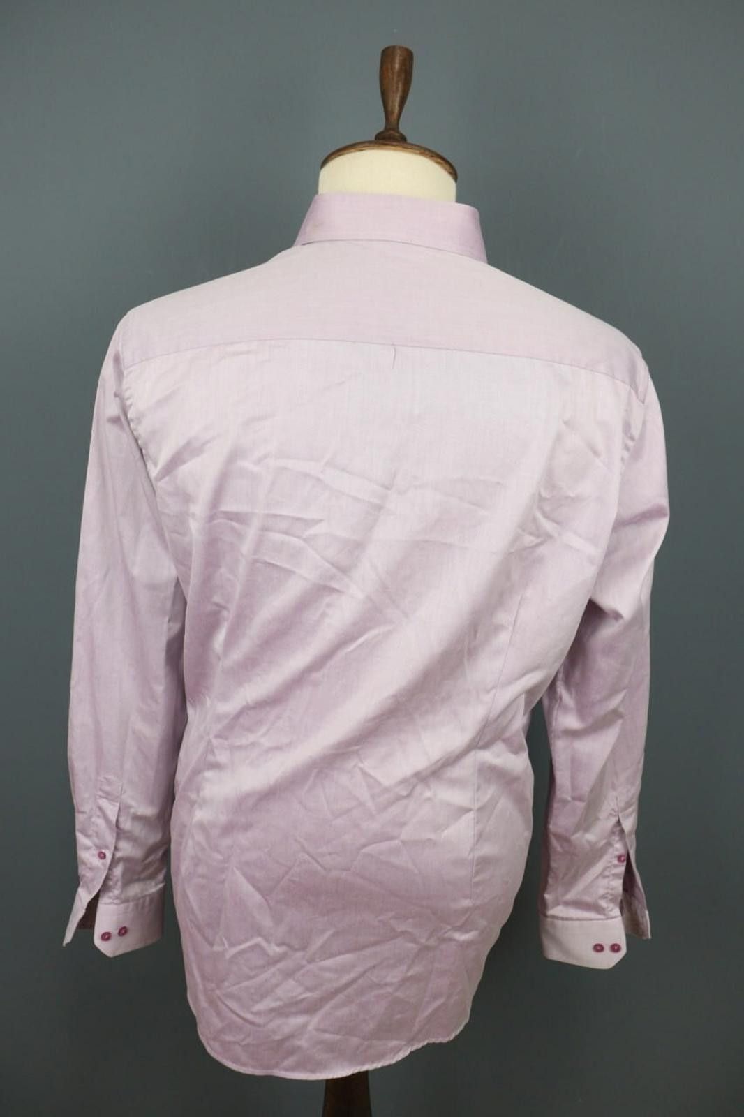 Eton Eton Contemporary Fit Shirt Sz 43 / 17 Purple Button Down Size US M / EU 48-50 / 2 - 10 Thumbnail