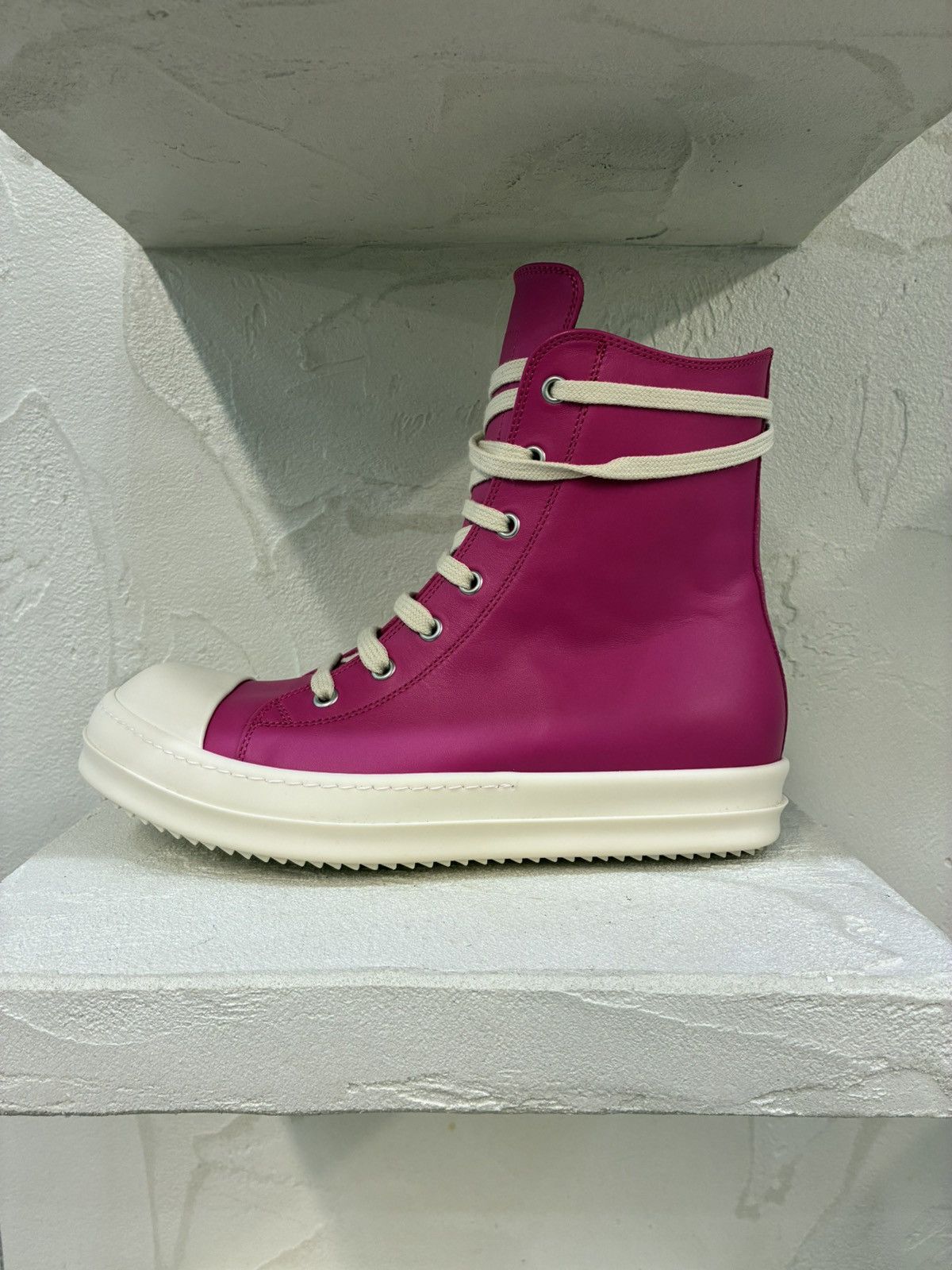 Rick Owens Rick Owens Hot Pink Ramones Sneakers Size US 7.5 / IT 37.5 - 10 Thumbnail
