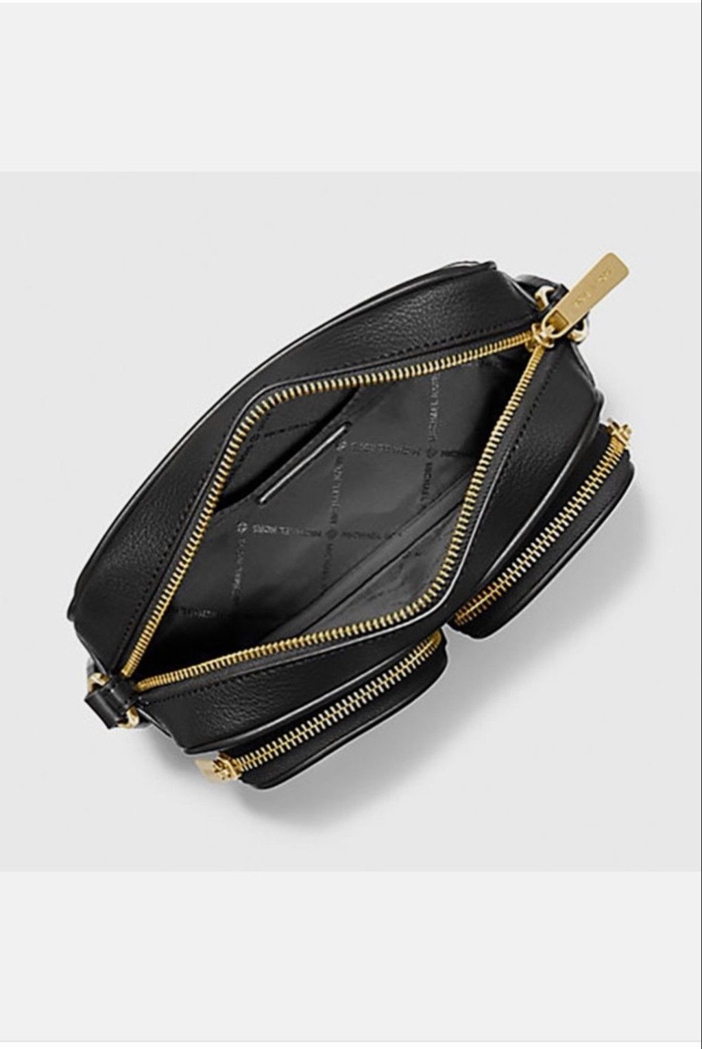 Michael Kors Michael Kors Crossbody Bag Black with Gold Hardware Size ONE SIZE - 6 Thumbnail