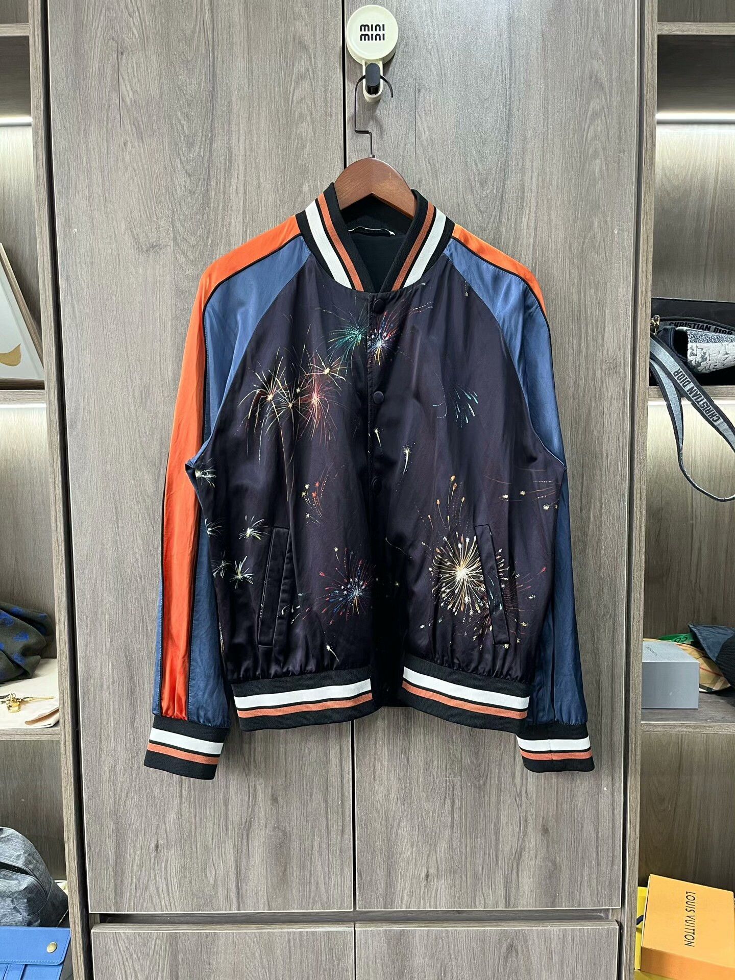 Valentino Valentino Fireworks Print Bomber Jacket 50 Size US M / EU 48-50 / 2 - 1 Thumbnail